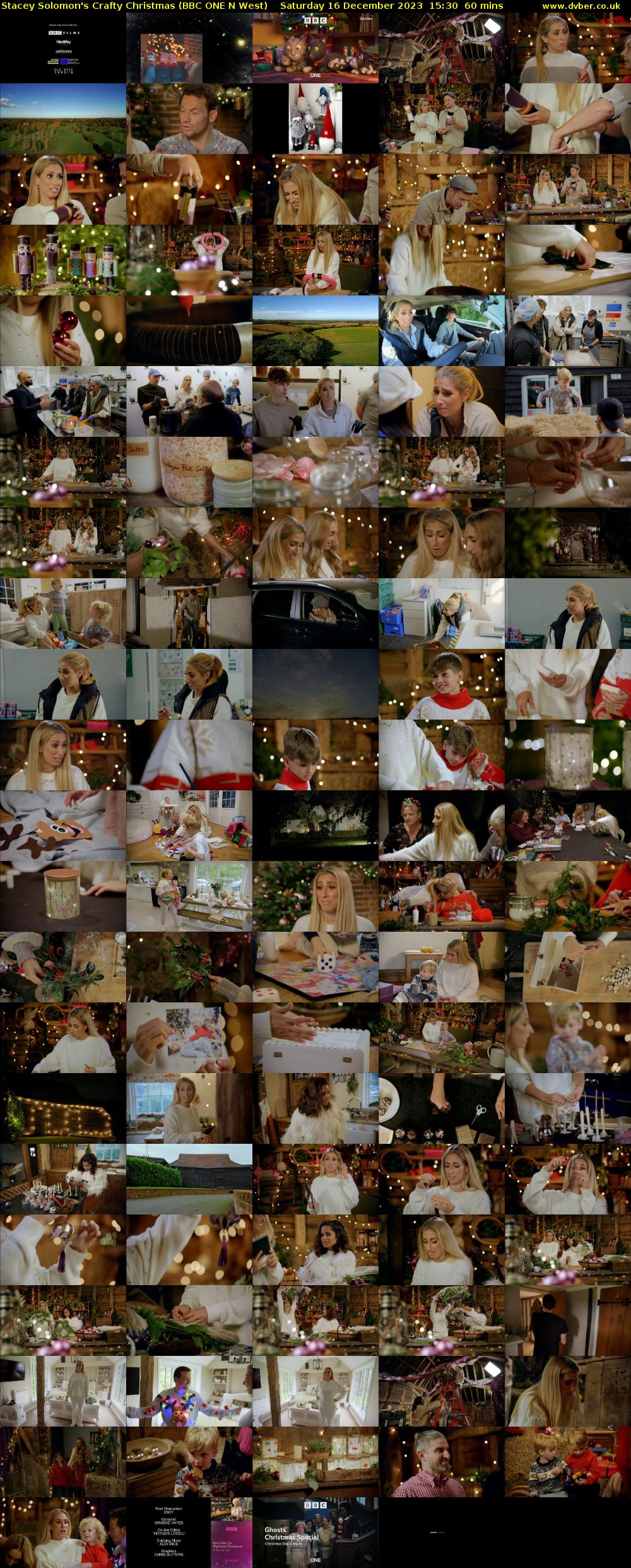 Stacey Solomon's Crafty Christmas (BBC ONE N West) Saturday 16 December 2023 15:30 - 16:30