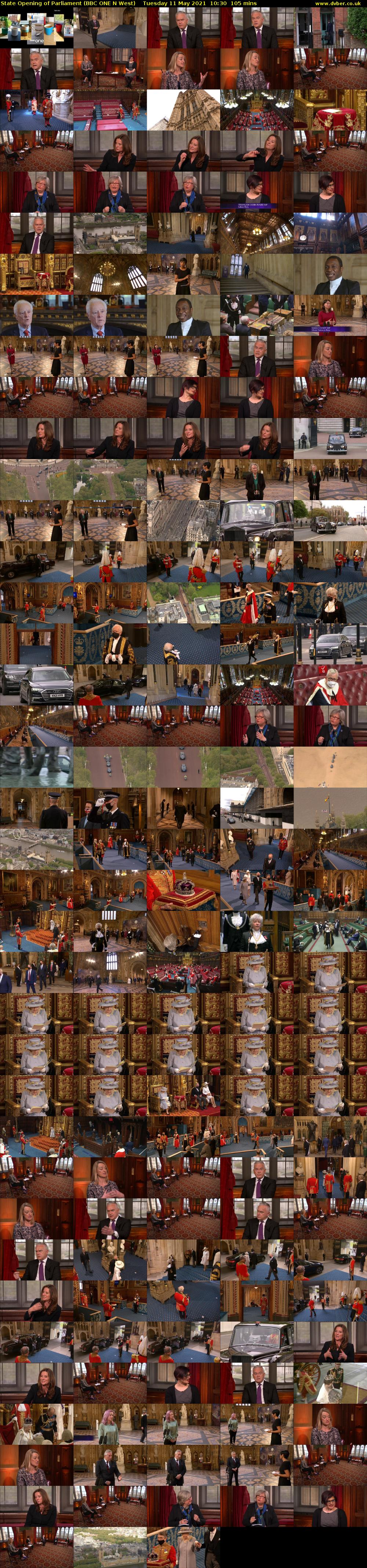 State Opening of Parliament (BBC ONE N West) Tuesday 11 May 2021 10:30 - 12:15