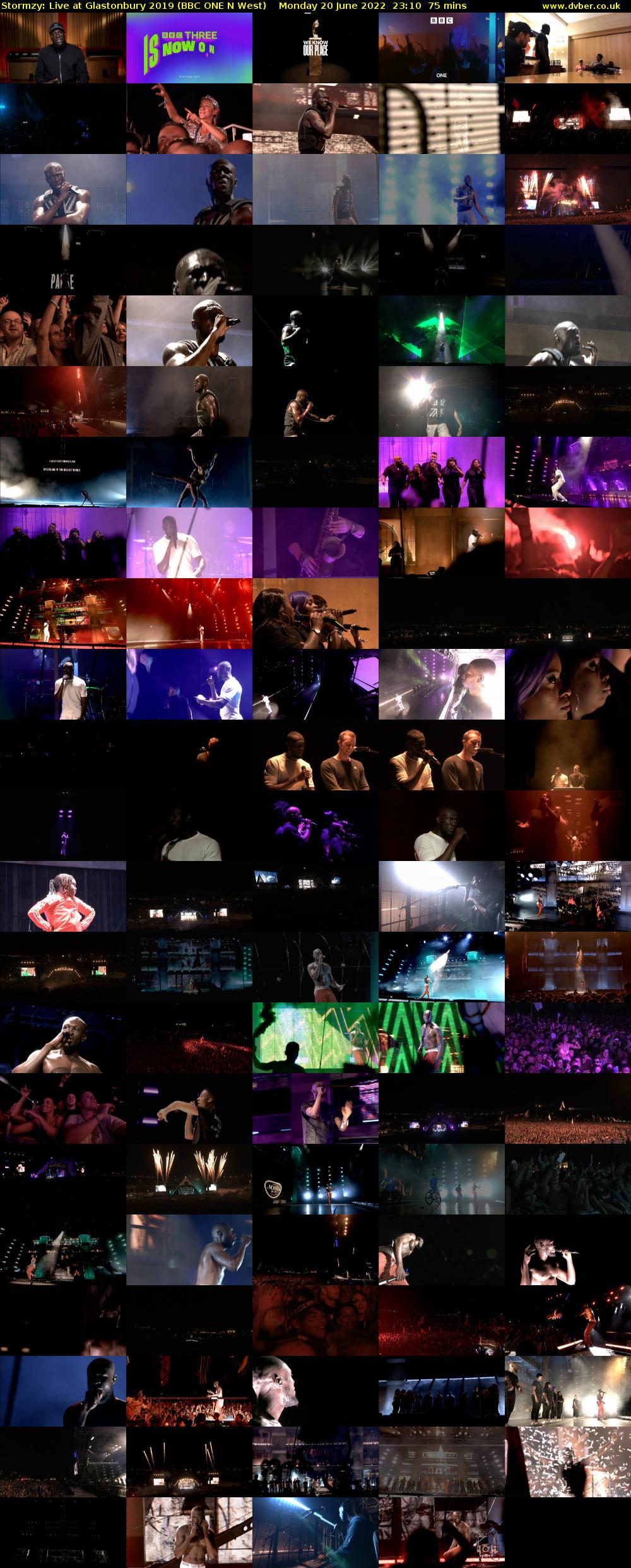 Stormzy: Live at Glastonbury 2019 (BBC ONE N West) Monday 20 June 2022 23:10 - 00:25
