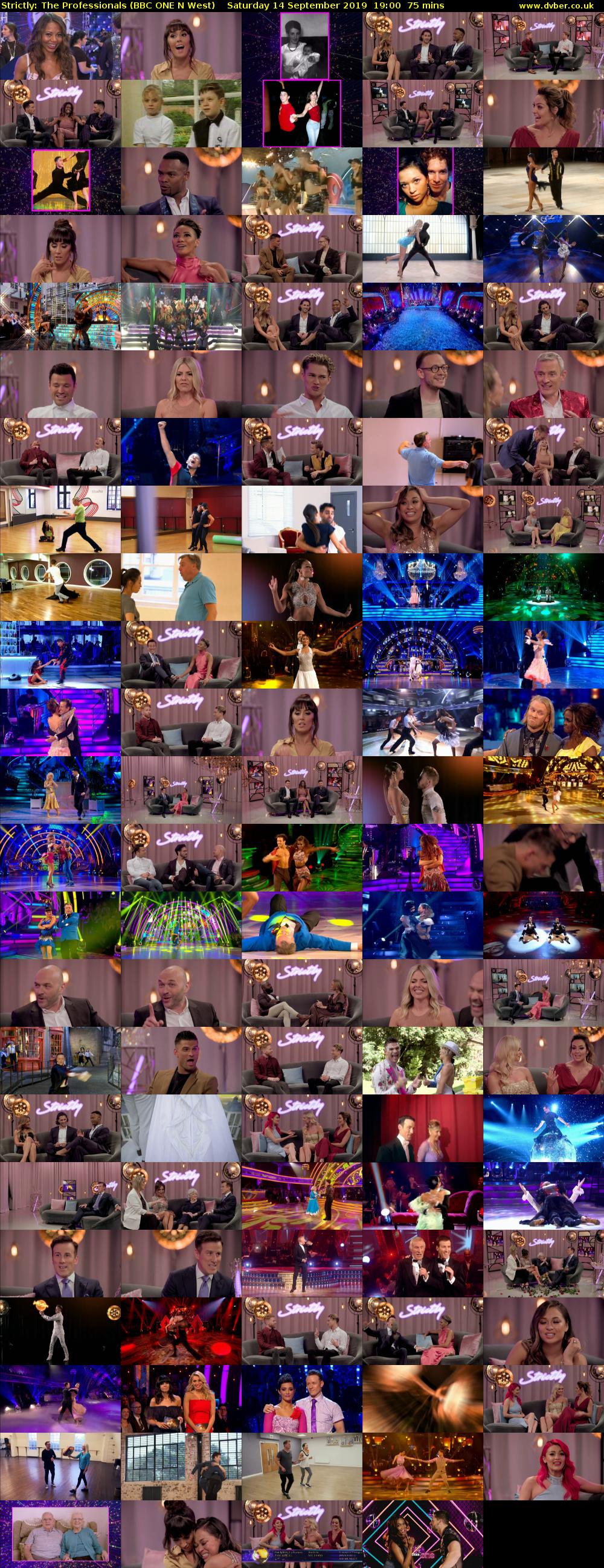 Strictly: The Professionals (BBC ONE N West) Saturday 14 September 2019 19:00 - 20:15