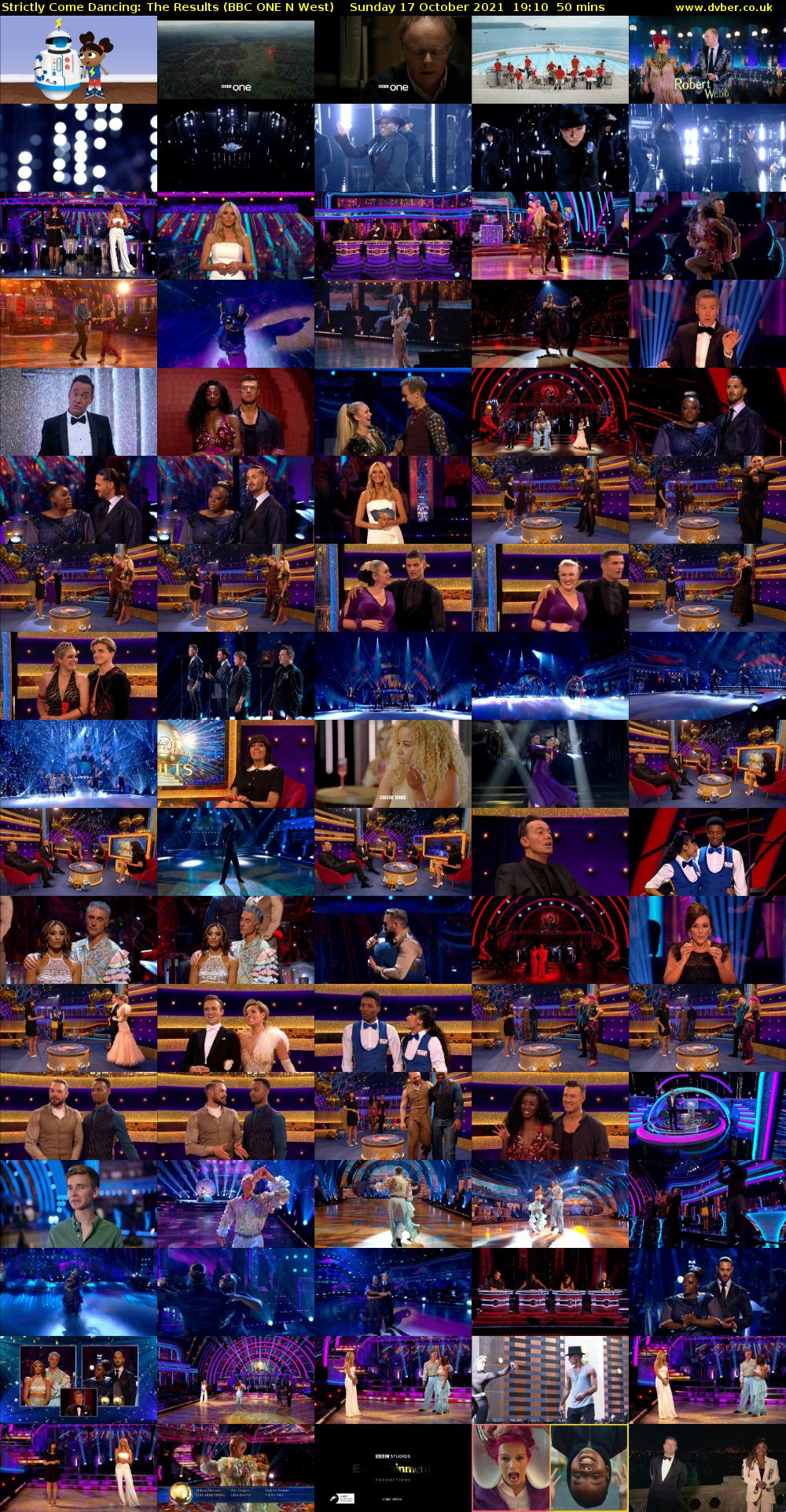 Strictly Come Dancing: The Results (BBC ONE N West) Sunday 17 October 2021 19:10 - 20:00