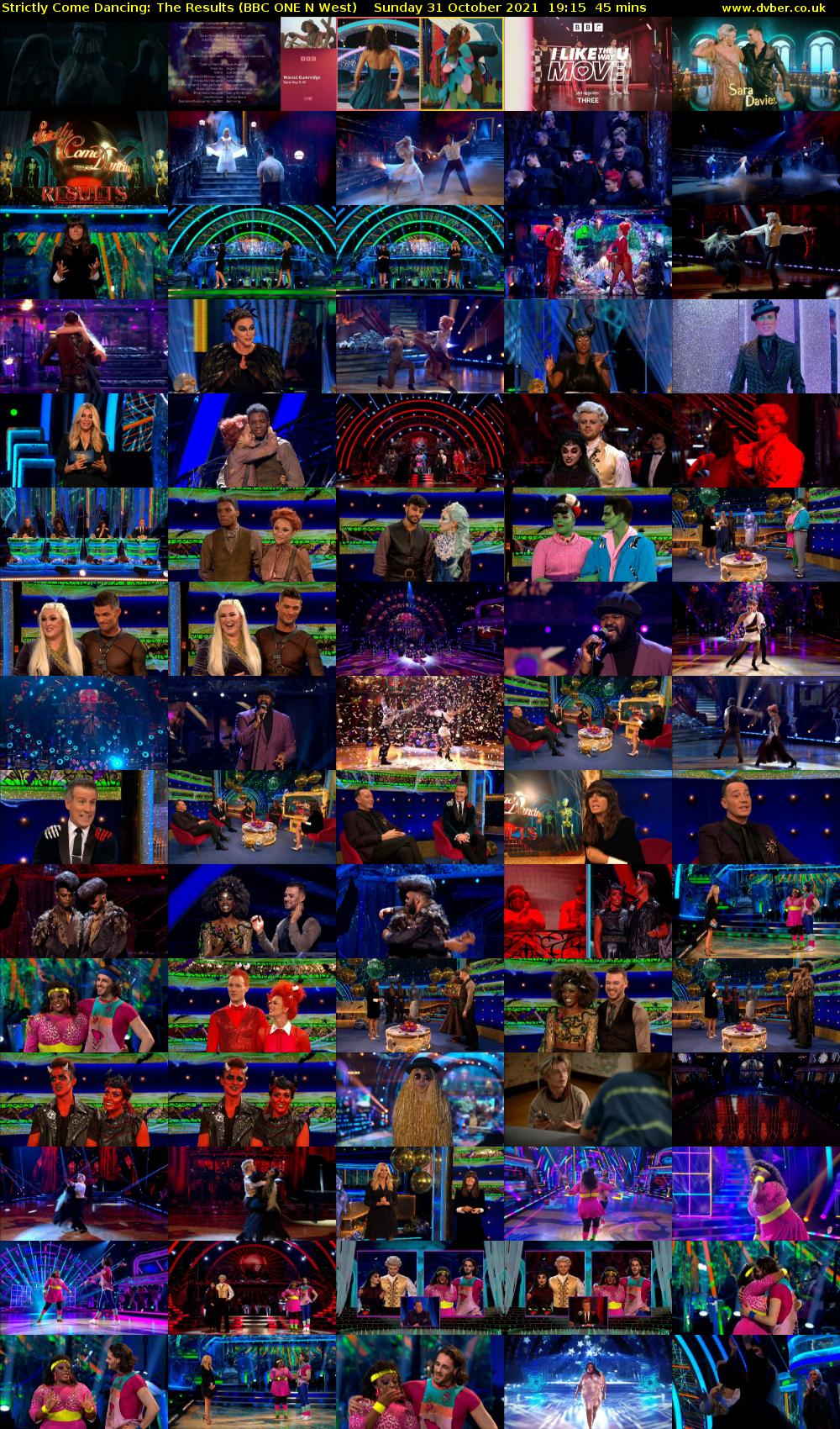 Strictly Come Dancing: The Results (BBC ONE N West) Sunday 31 October 2021 19:15 - 20:00