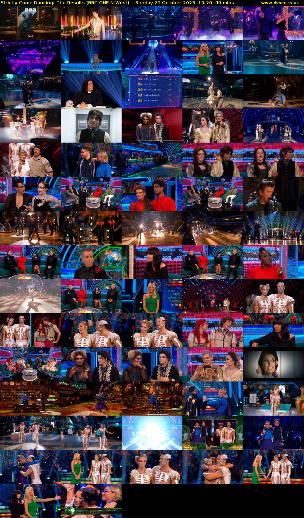 Strictly Come Dancing: The Results (BBC ONE N West) Sunday 29 October 2023 19:20 - 20:00