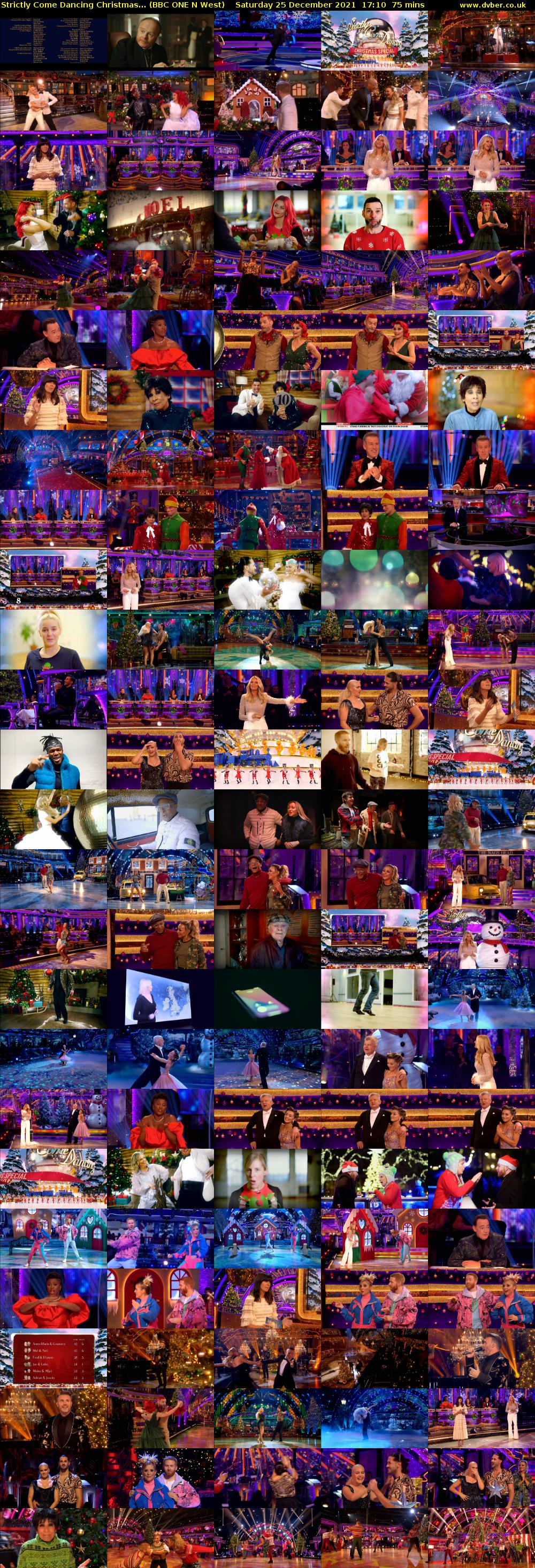 Strictly Come Dancing Christmas... (BBC ONE N West) Saturday 25 December 2021 17:10 - 18:25