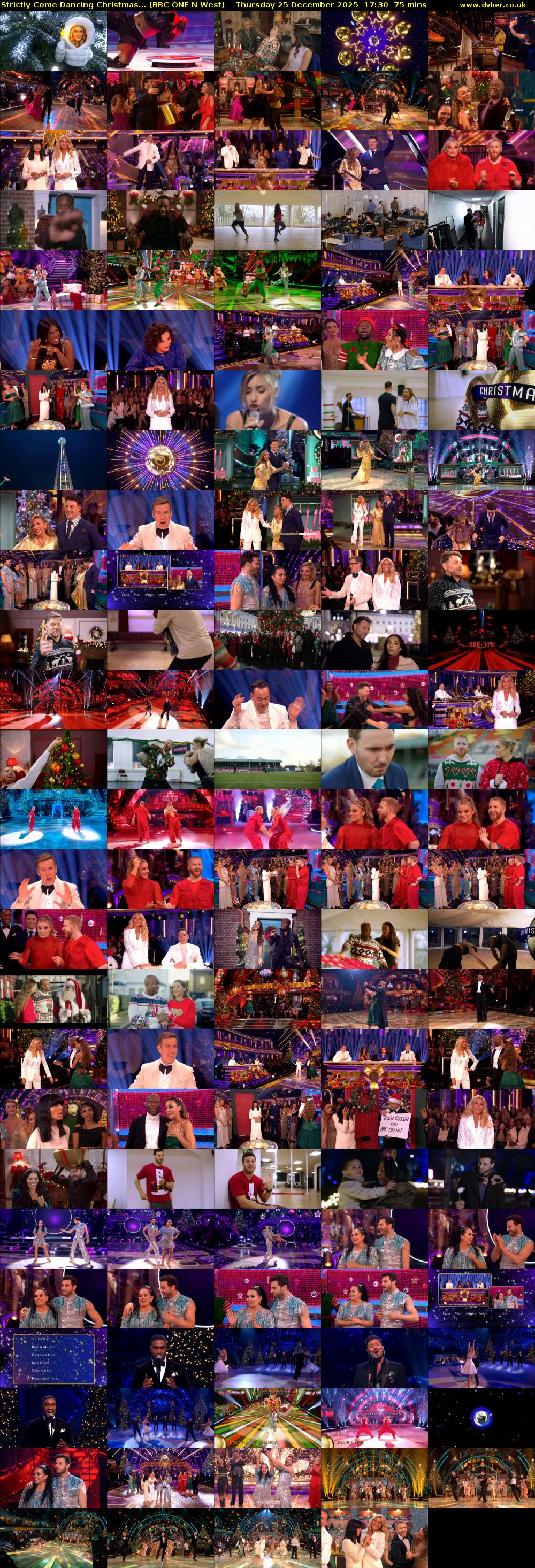 Strictly Come Dancing Christmas... (BBC ONE N West) Thursday 25 December 2025 17:30 - 18:45