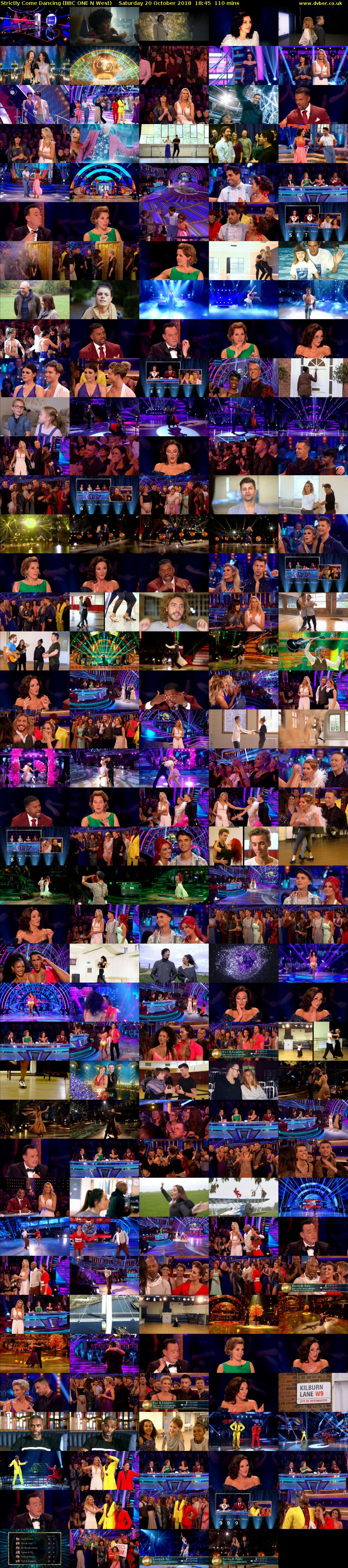 Strictly Come Dancing (BBC ONE N West) Saturday 20 October 2018 18:45 - 20:35