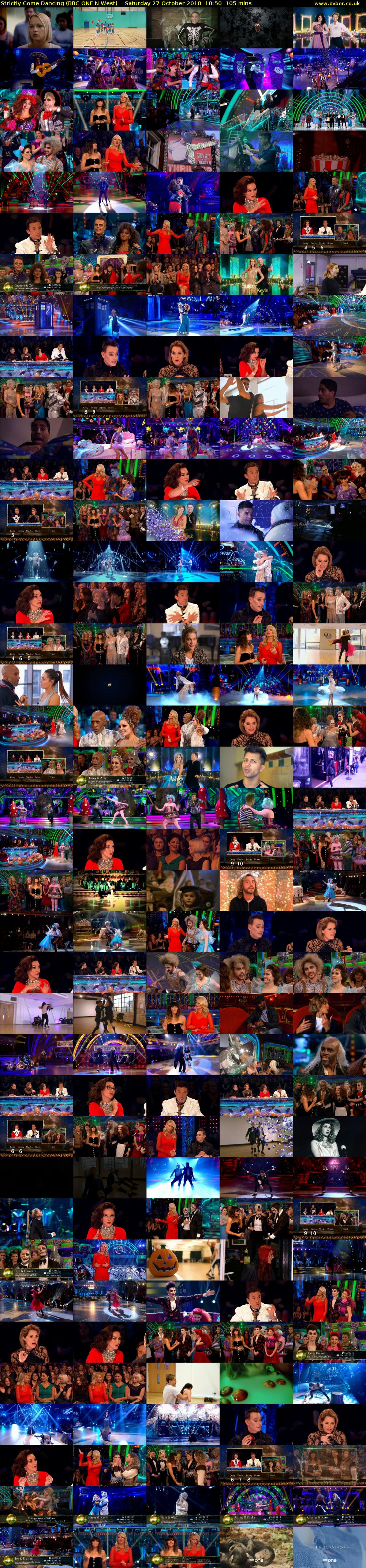 Strictly Come Dancing (BBC ONE N West) Saturday 27 October 2018 18:50 - 20:35