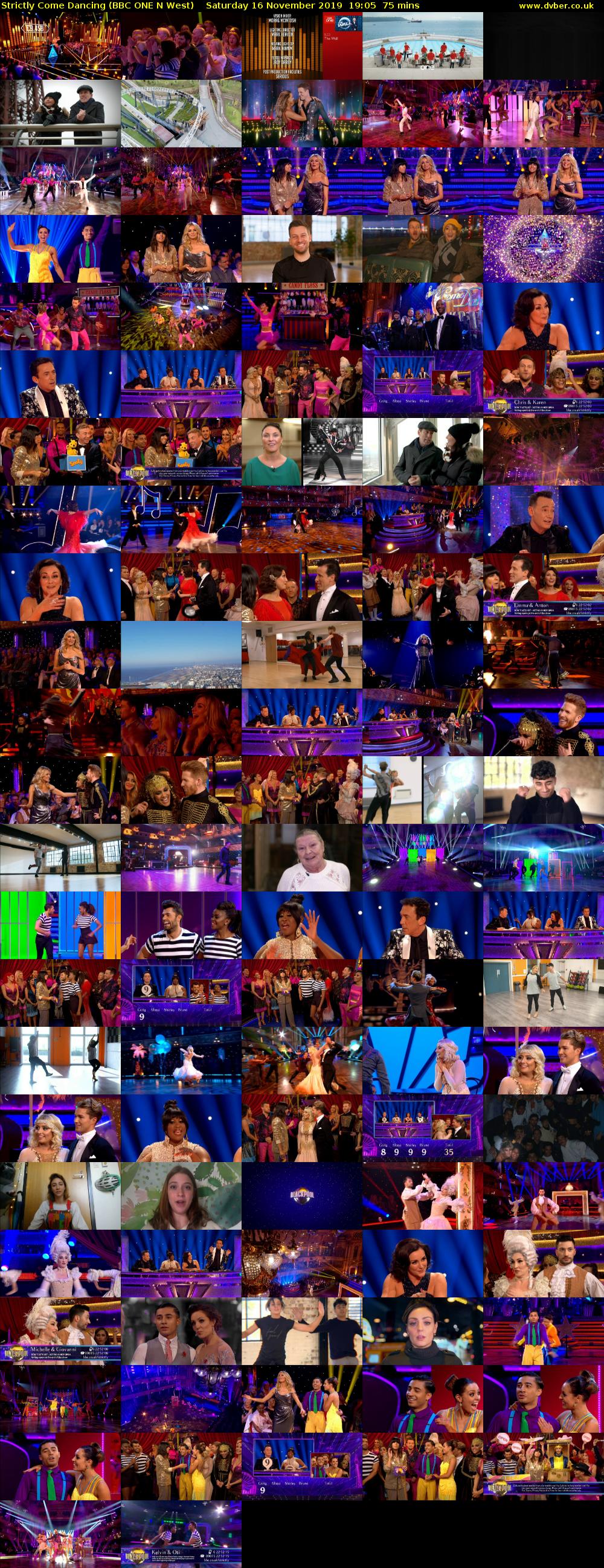 Strictly Come Dancing (BBC ONE N West) Saturday 16 November 2019 19:05 - 20:20