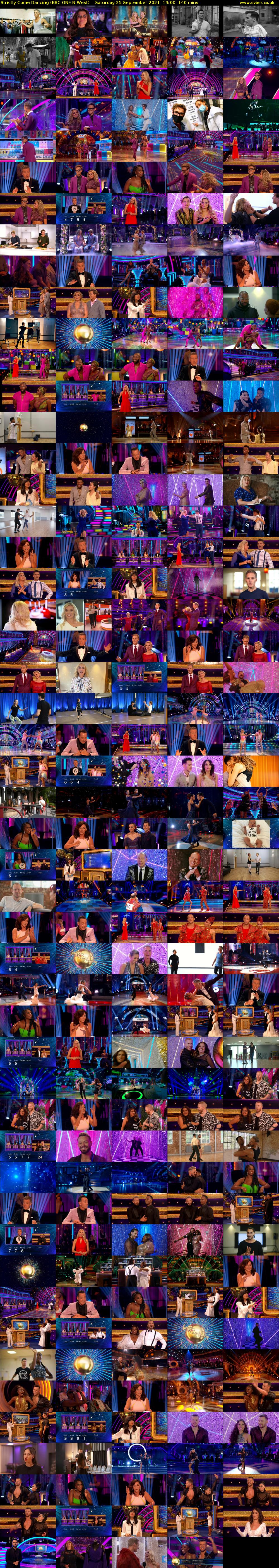 Strictly Come Dancing (BBC ONE N West) Saturday 25 September 2021 19:00 - 21:20