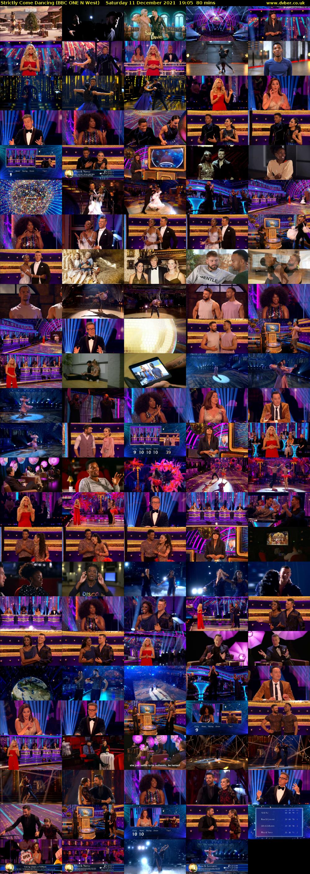 Strictly Come Dancing (BBC ONE N West) Saturday 11 December 2021 19:05 - 20:25