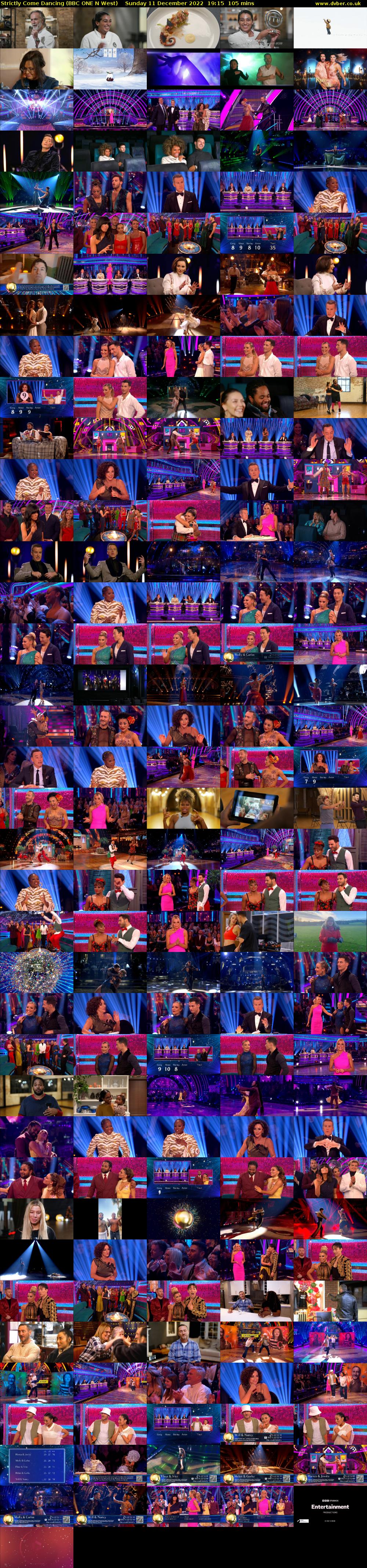 Strictly Come Dancing (BBC ONE N West) Sunday 11 December 2022 19:15 - 21:00