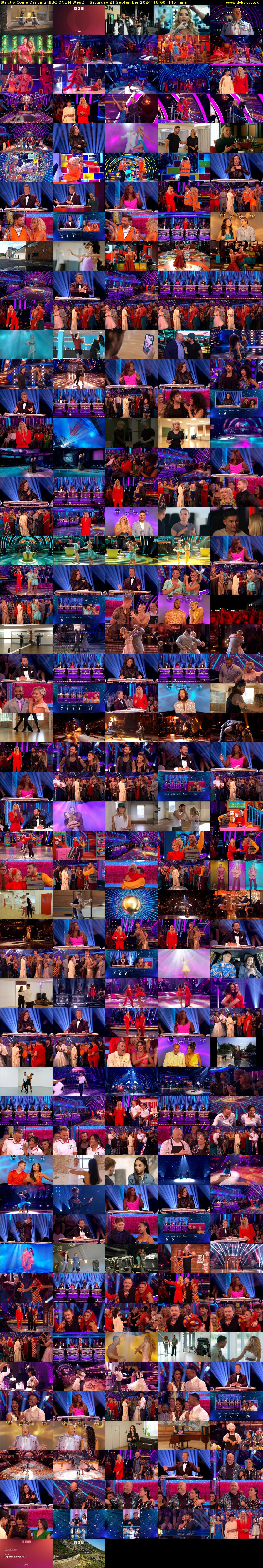 Strictly Come Dancing (BBC ONE N West) Saturday 21 September 2024 19:00 - 21:25
