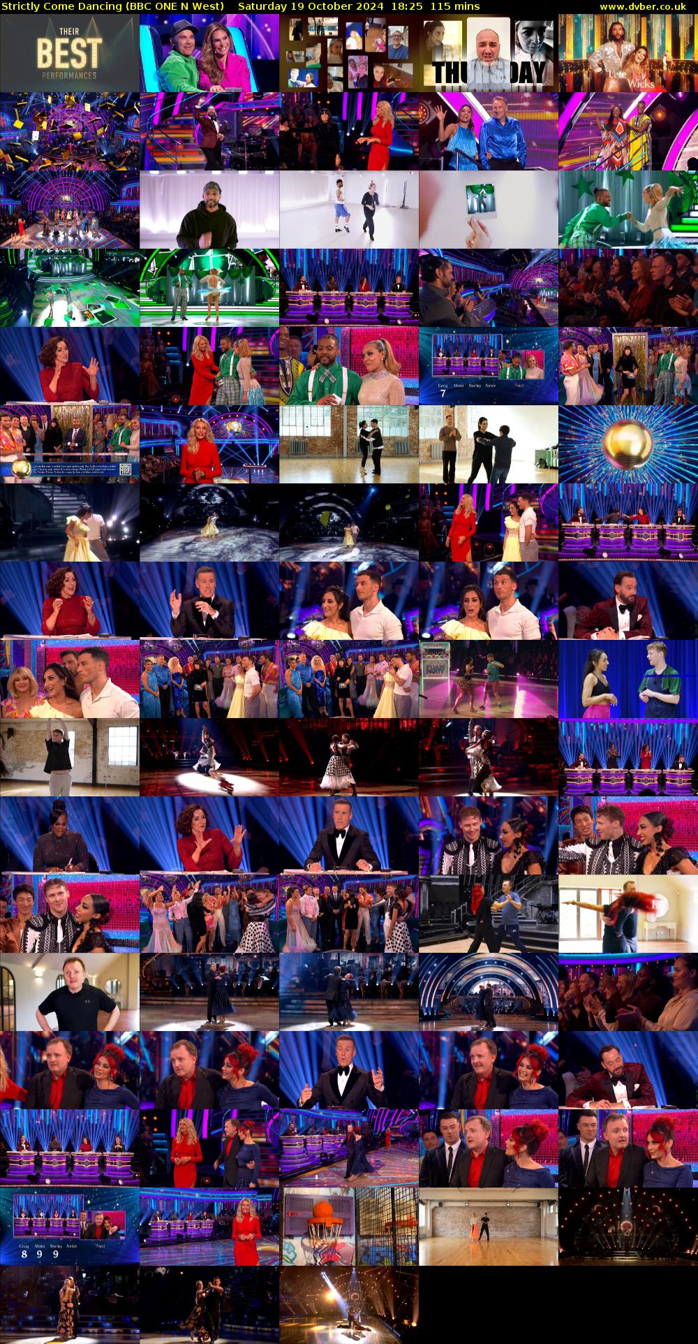 Strictly Come Dancing (BBC ONE N West) Saturday 19 October 2024 18:25 - 20:20