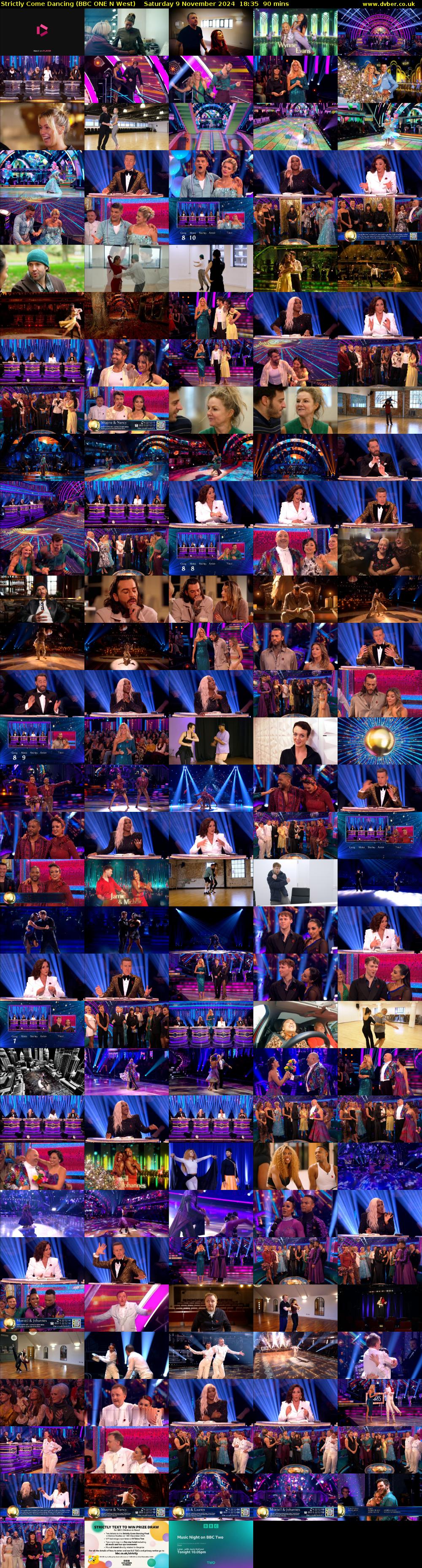 Strictly Come Dancing (BBC ONE N West) Saturday 9 November 2024 18:35 - 20:05
