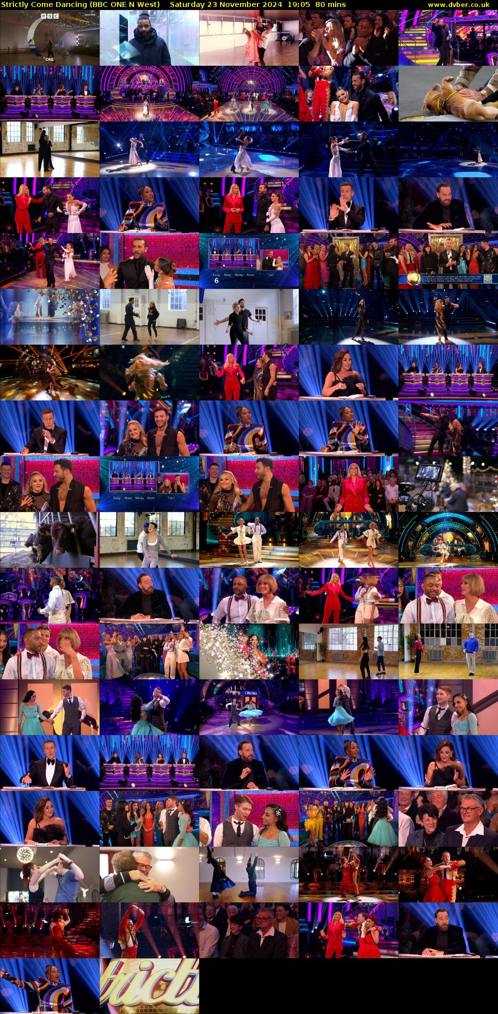 Strictly Come Dancing (BBC ONE N West) Saturday 23 November 2024 19:05 - 20:25