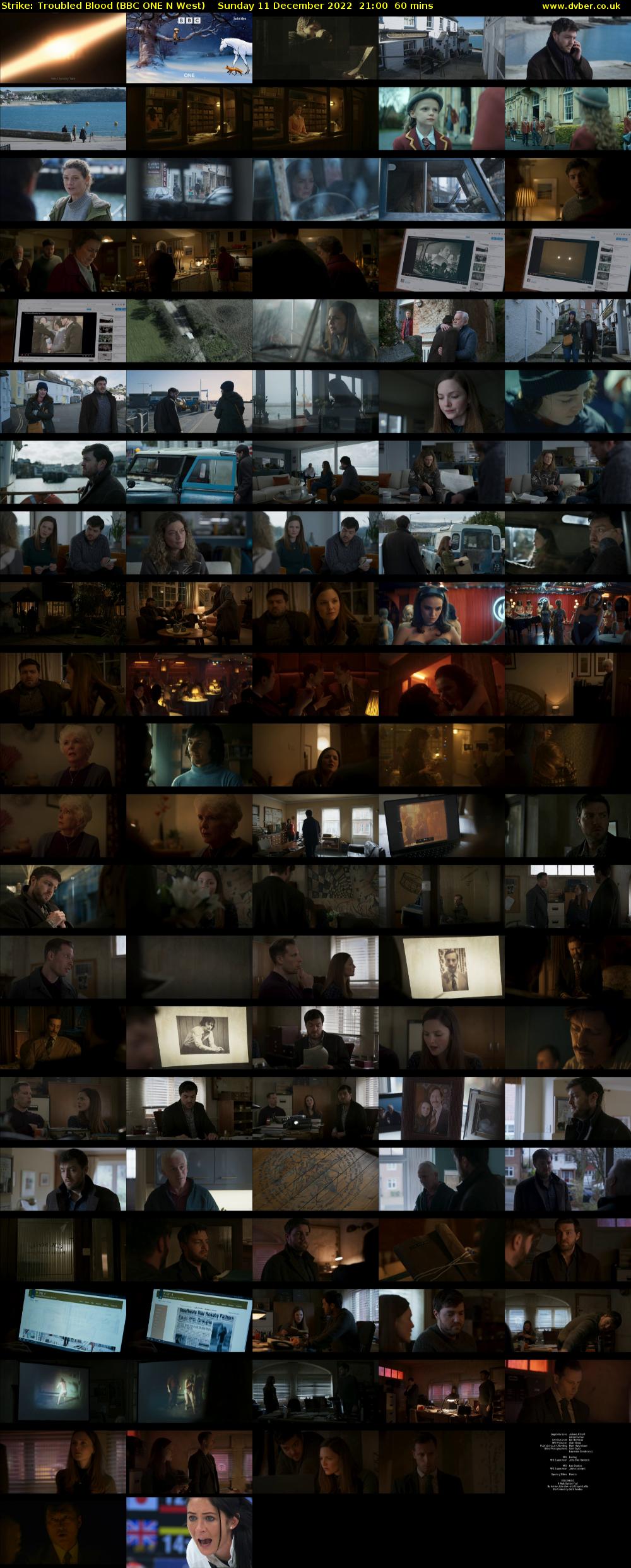 Strike: Troubled Blood (BBC ONE N West) Sunday 11 December 2022 21:00 - 22:00
