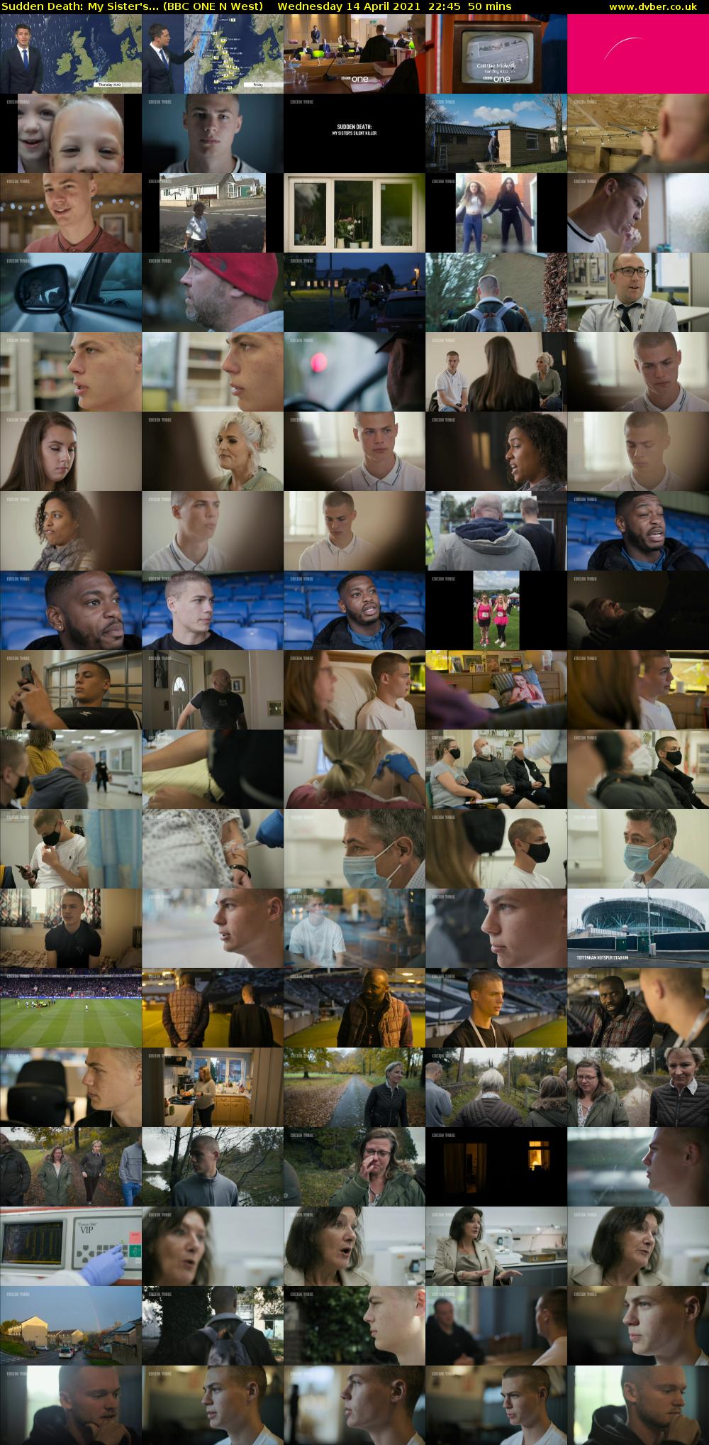 Sudden Death: My Sister's... (BBC ONE N West) Wednesday 14 April 2021 22:45 - 23:35