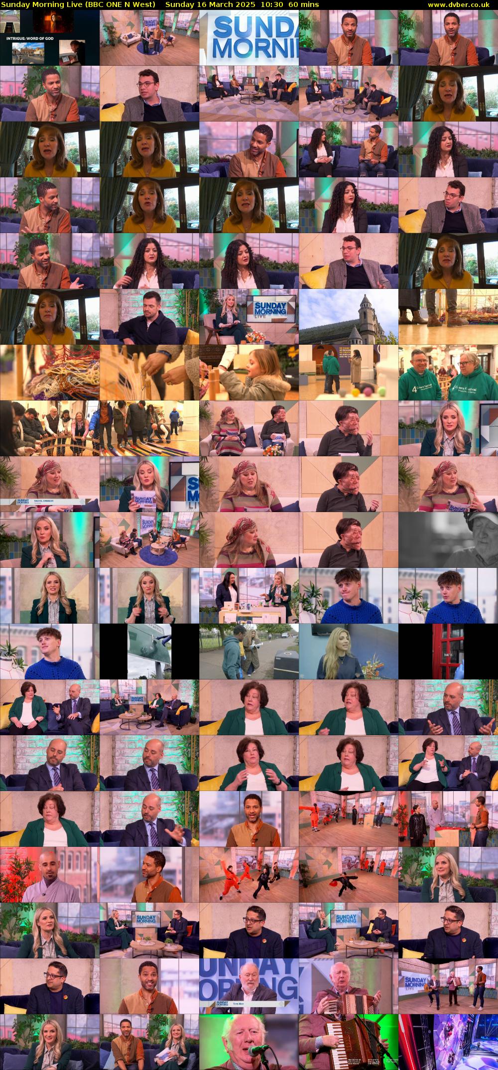 Sunday Morning Live (BBC ONE N West) Sunday 16 March 2025 10:30 - 11:30