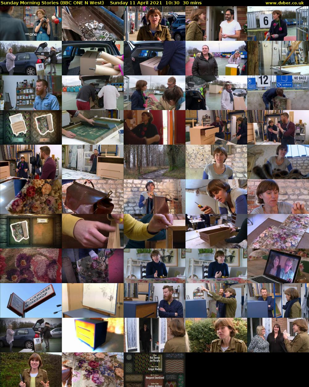 Sunday Morning Stories (BBC ONE N West) Sunday 11 April 2021 10:30 - 11:00