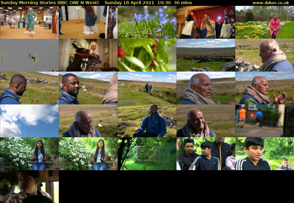 Sunday Morning Stories (BBC ONE N West) Sunday 18 April 2021 10:30 - 11:00