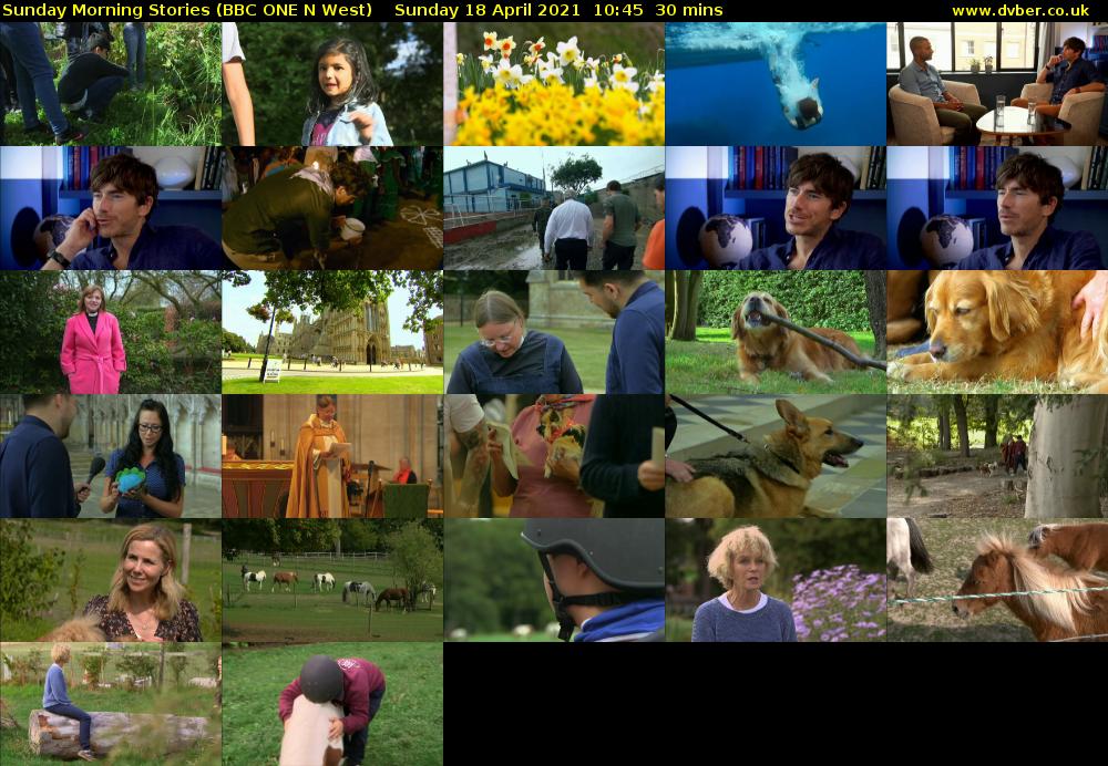 Sunday Morning Stories (BBC ONE N West) Sunday 18 April 2021 10:45 - 11:15
