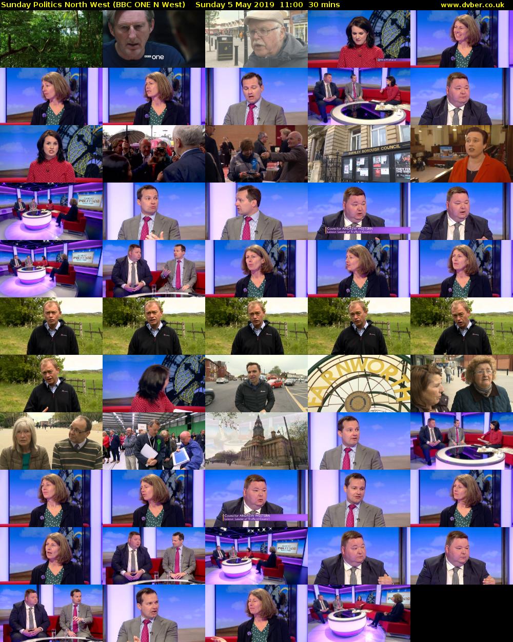 Sunday Politics North West (BBC ONE N West) Sunday 5 May 2019 11:00 - 11:30