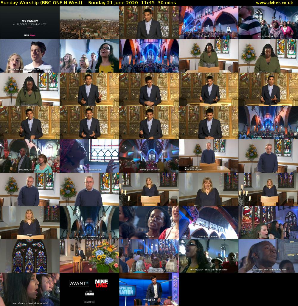 Sunday Worship (BBC ONE N West) Sunday 21 June 2020 11:45 - 12:15