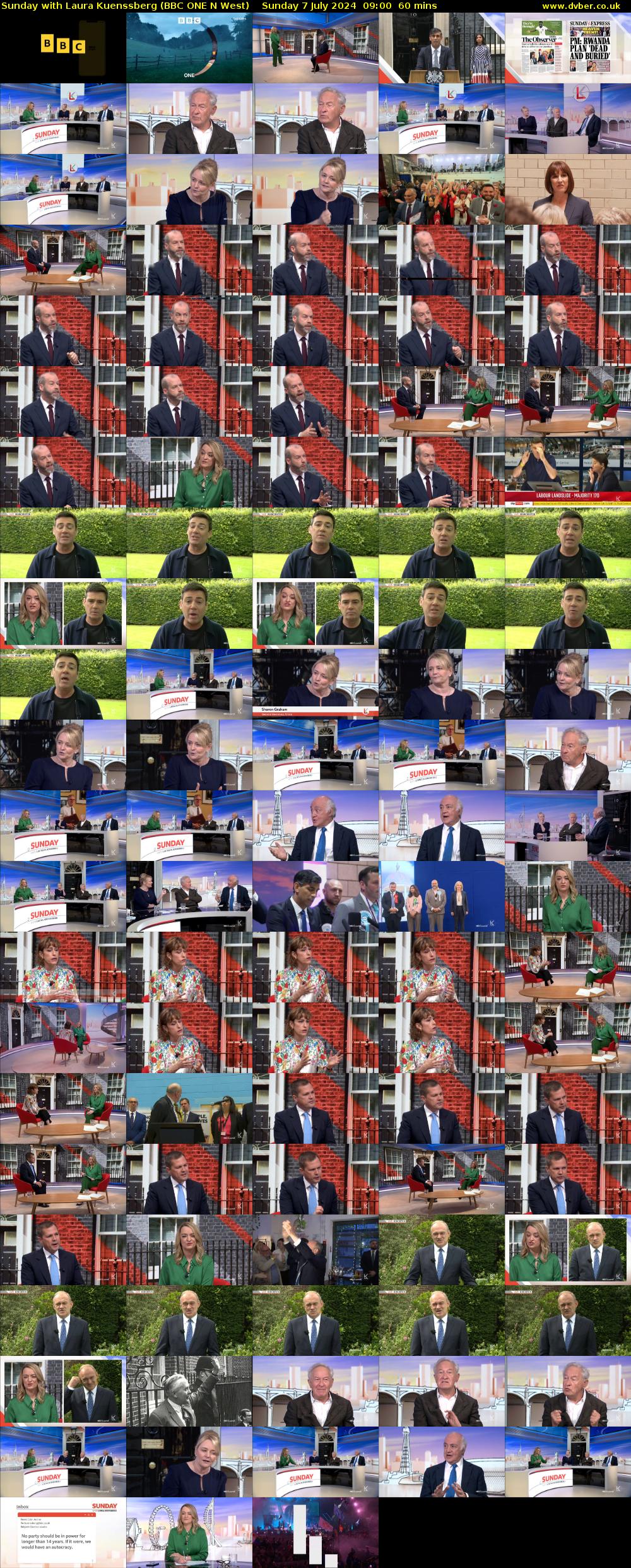 Sunday with Laura Kuenssberg (BBC ONE N West) Sunday 7 July 2024 09:00 - 10:00
