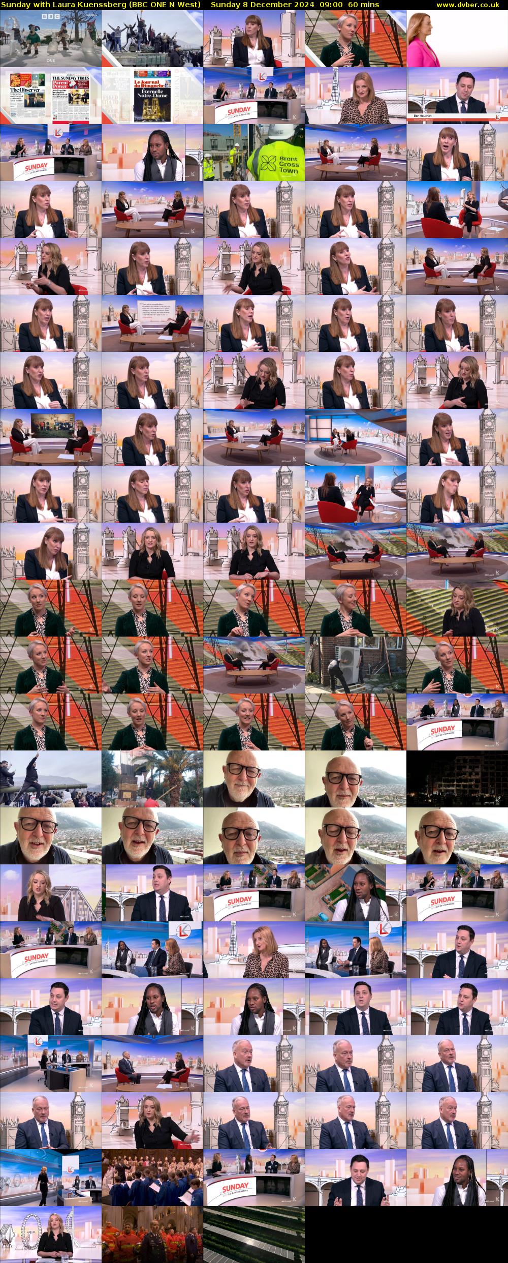 Sunday with Laura Kuenssberg (BBC ONE N West) Sunday 8 December 2024 09:00 - 10:00
