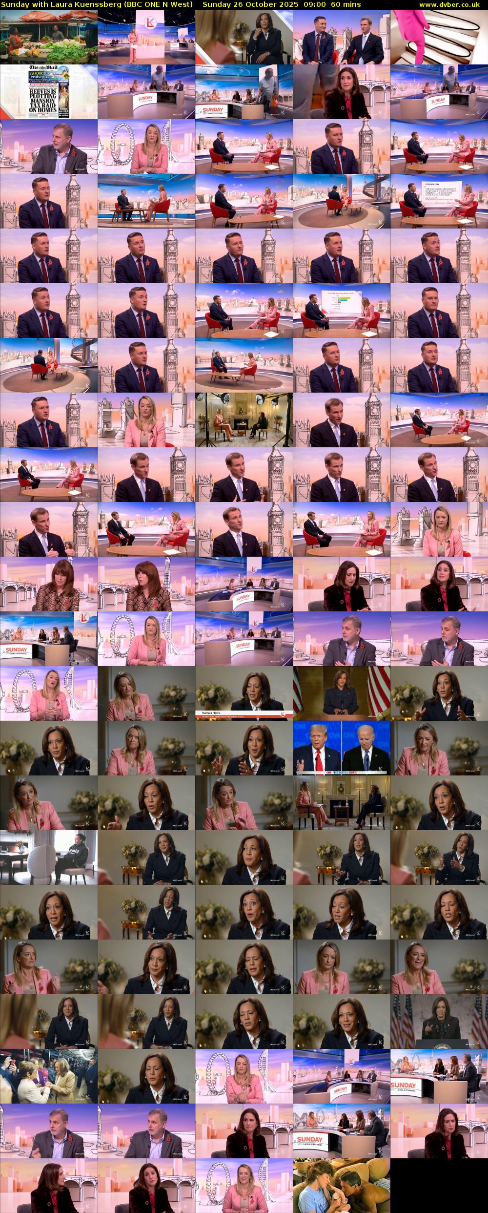 Sunday with Laura Kuenssberg (BBC ONE N West) Sunday 26 October 2025 09:00 - 10:00