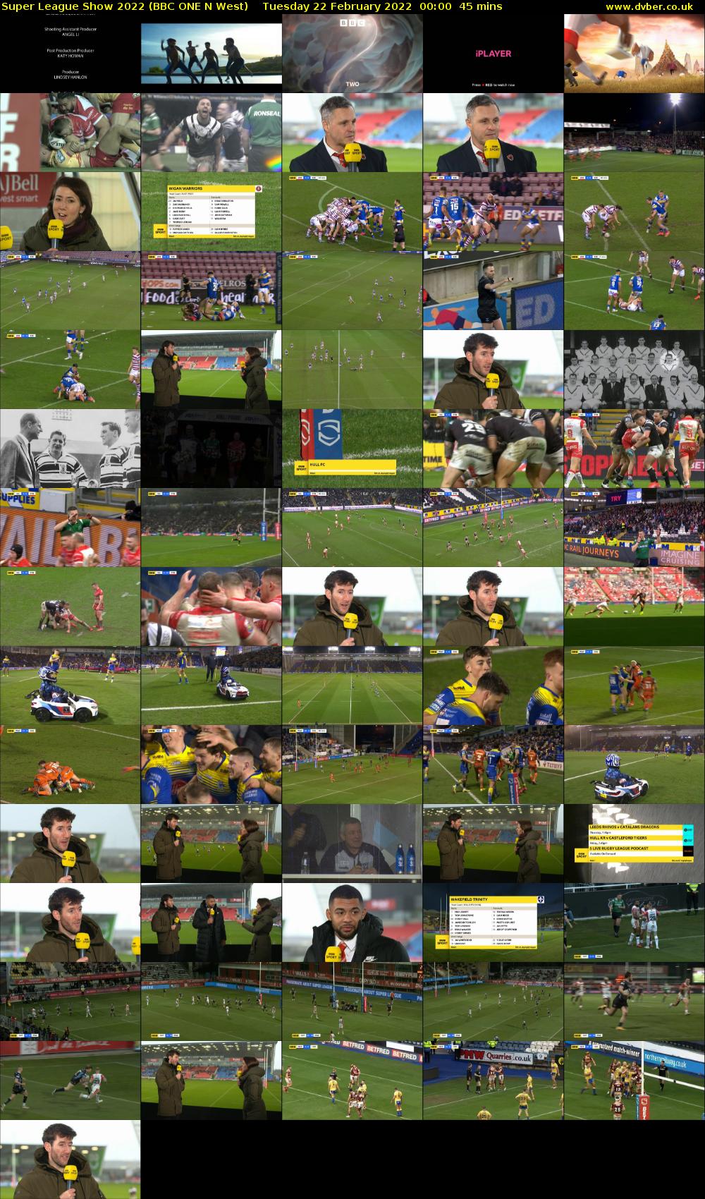 Super League Show 2022 (BBC ONE N West) Tuesday 22 February 2022 00:00 - 00:45
