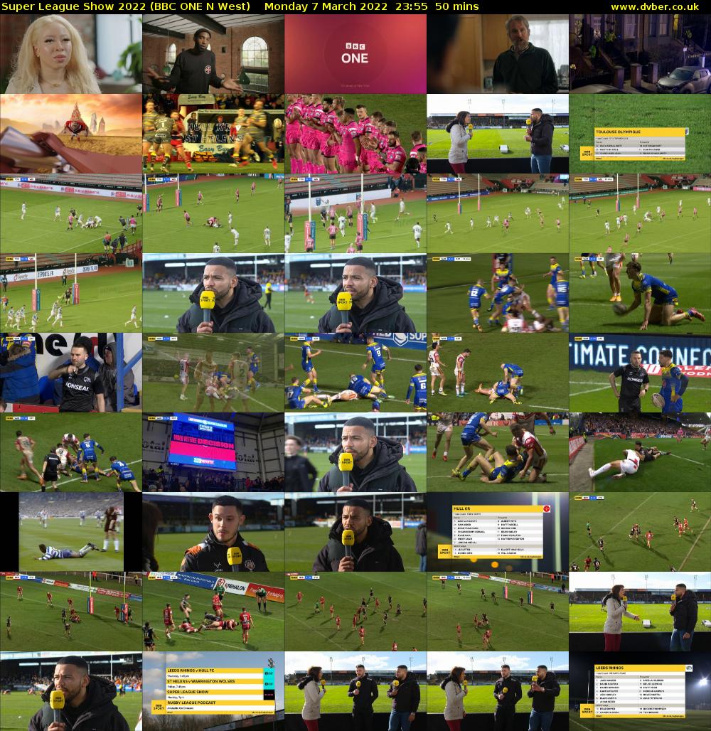 Super League Show 2022 (BBC ONE N West) Monday 7 March 2022 23:55 - 00:45
