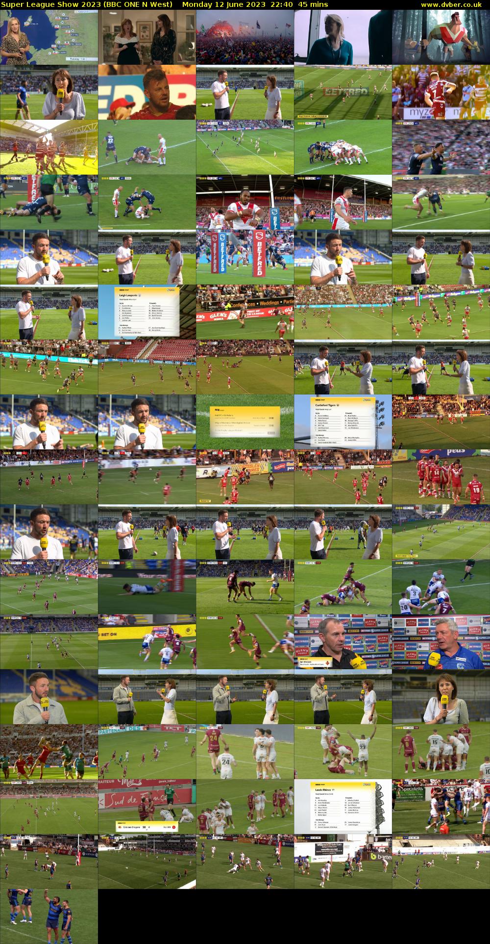 Super League Show 2023 (BBC ONE N West) Monday 12 June 2023 22:40 - 23:25