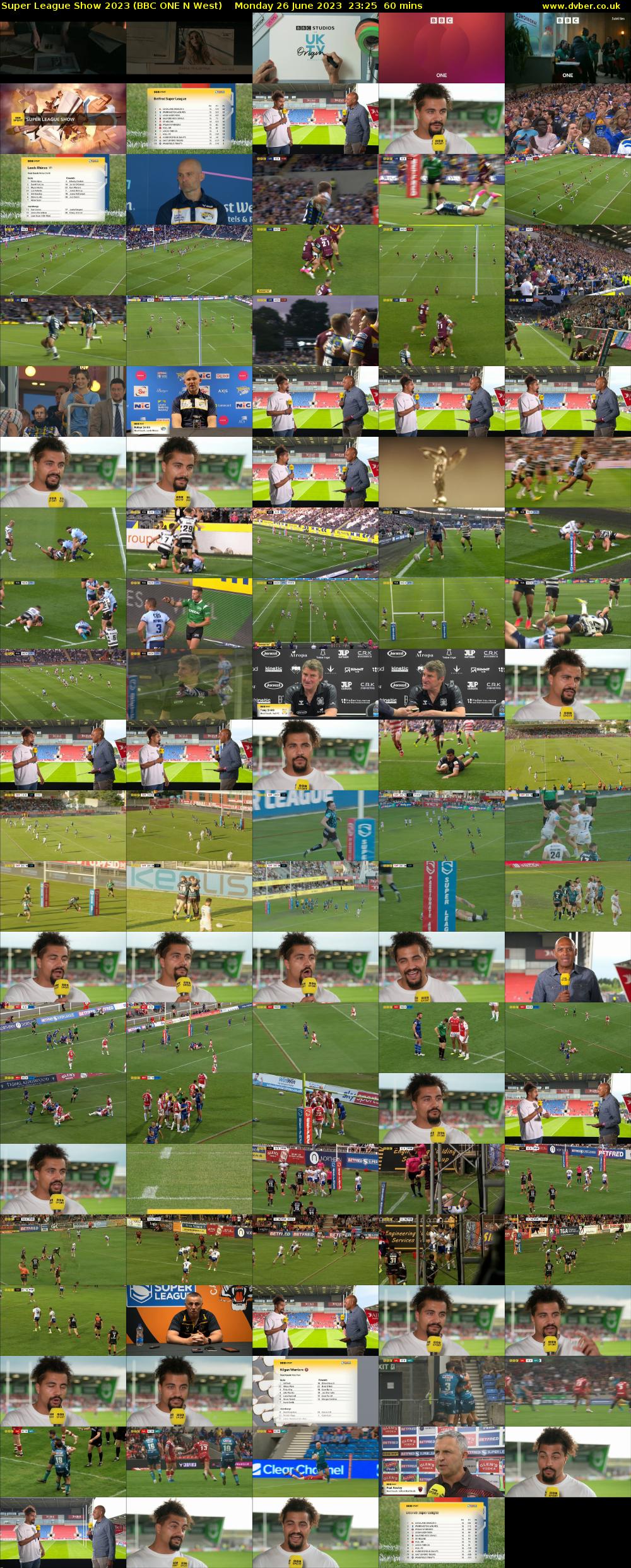 Super League Show 2023 (BBC ONE N West) Monday 26 June 2023 23:25 - 00:25