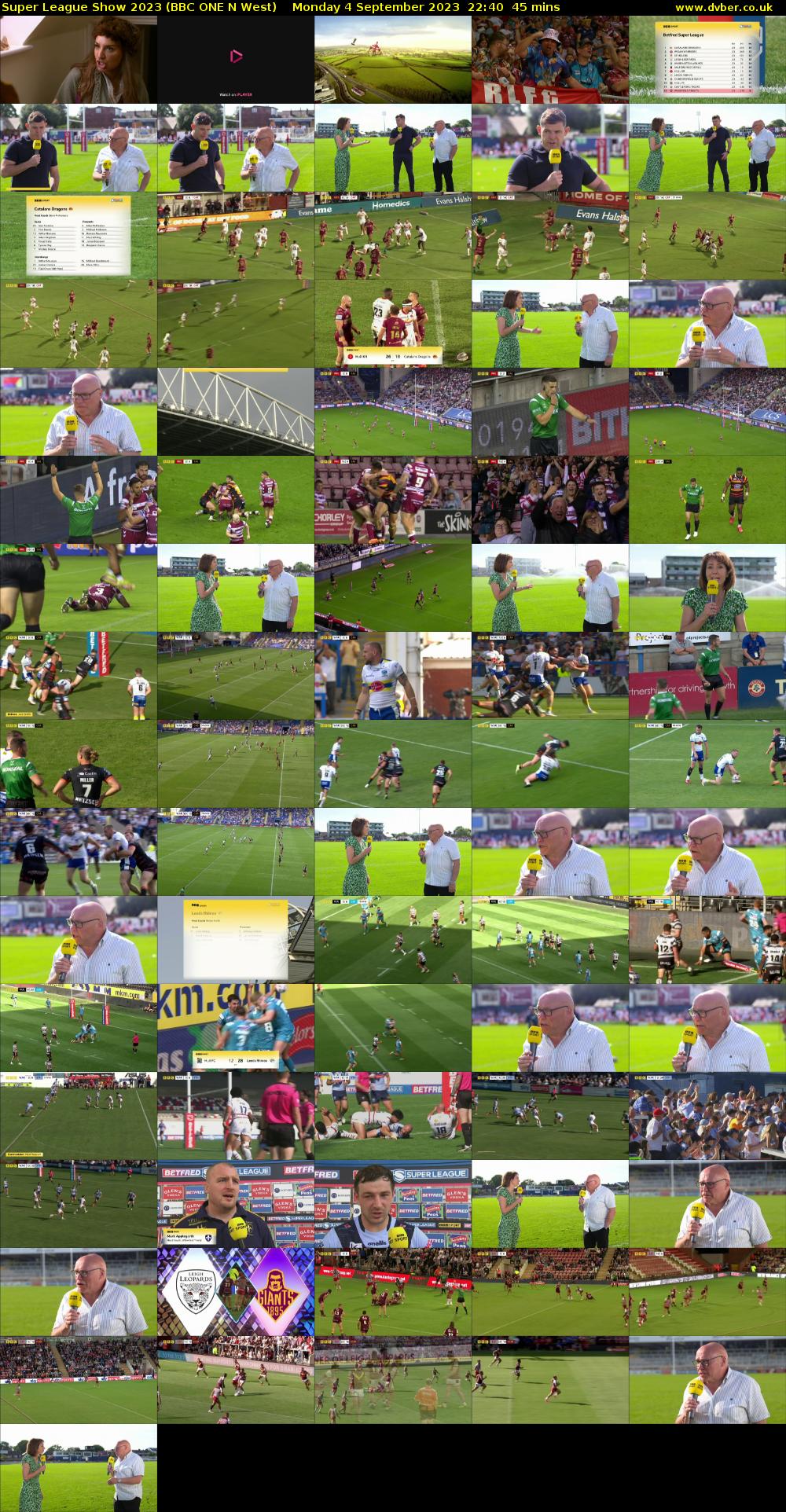 Super League Show 2023 (BBC ONE N West) Monday 4 September 2023 22:40 - 23:25