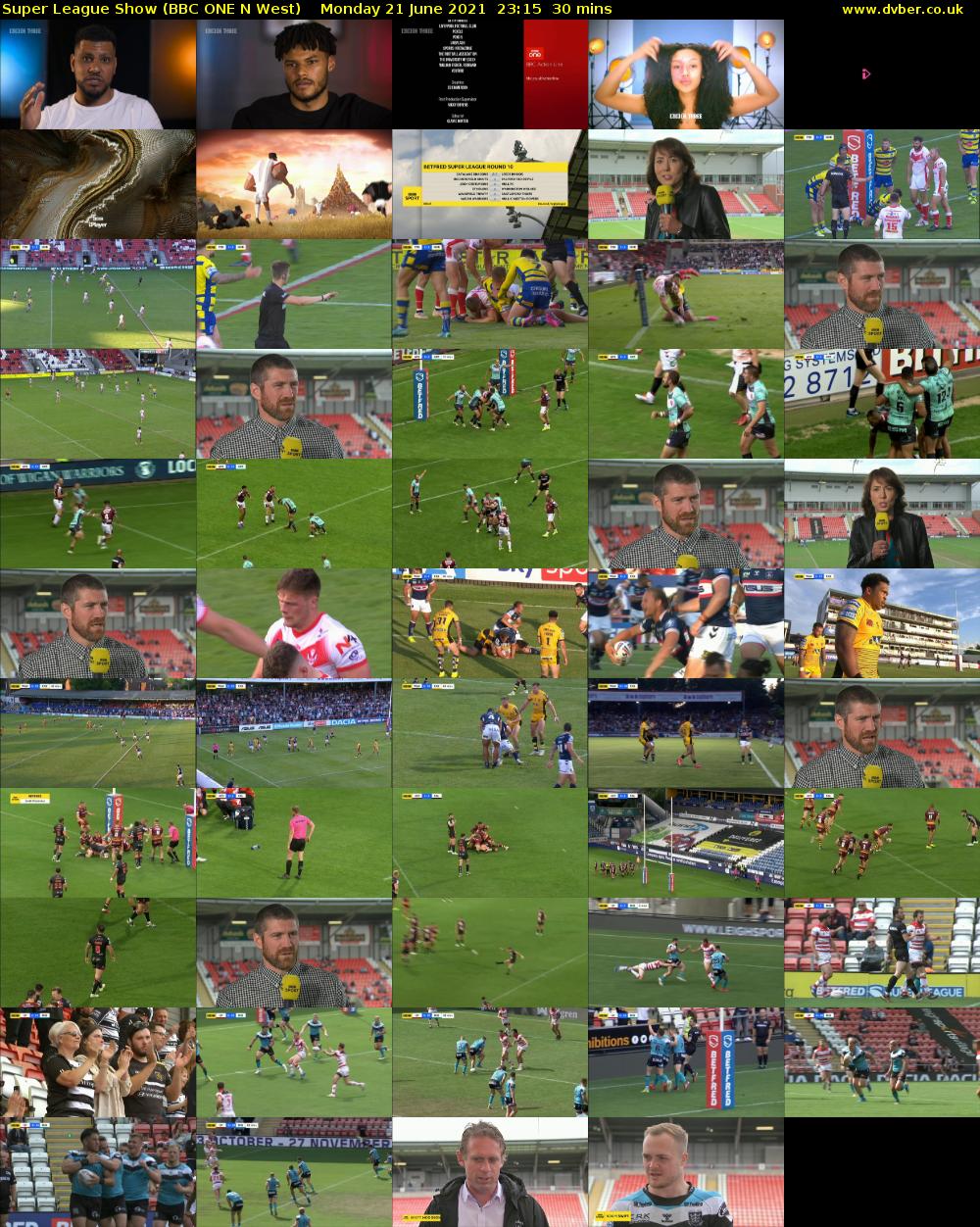 Super League Show (BBC ONE N West) Monday 21 June 2021 23:15 - 23:45