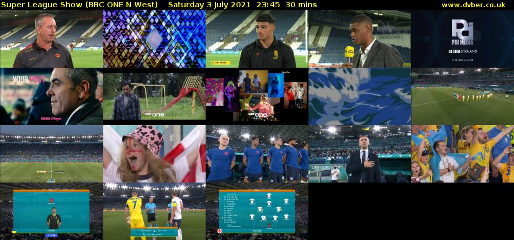 Super League Show (BBC ONE N West) Saturday 3 July 2021 23:45 - 00:15