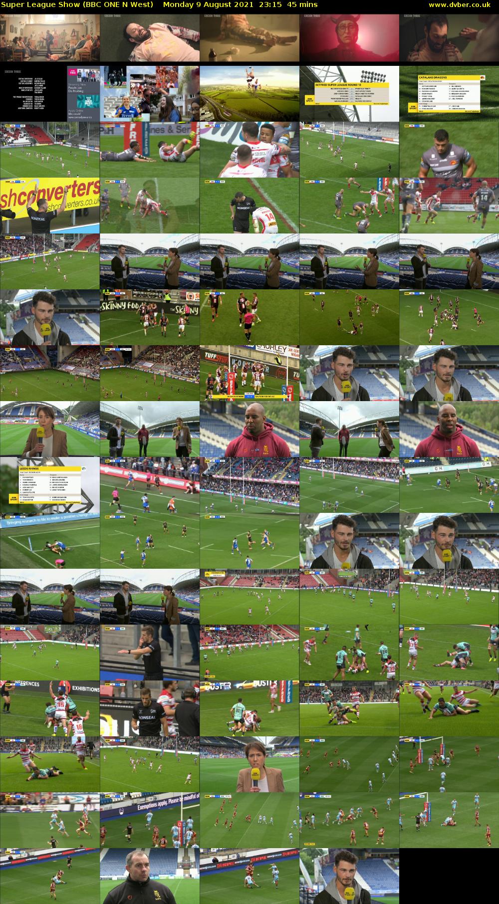 Super League Show (BBC ONE N West) Monday 9 August 2021 23:15 - 00:00