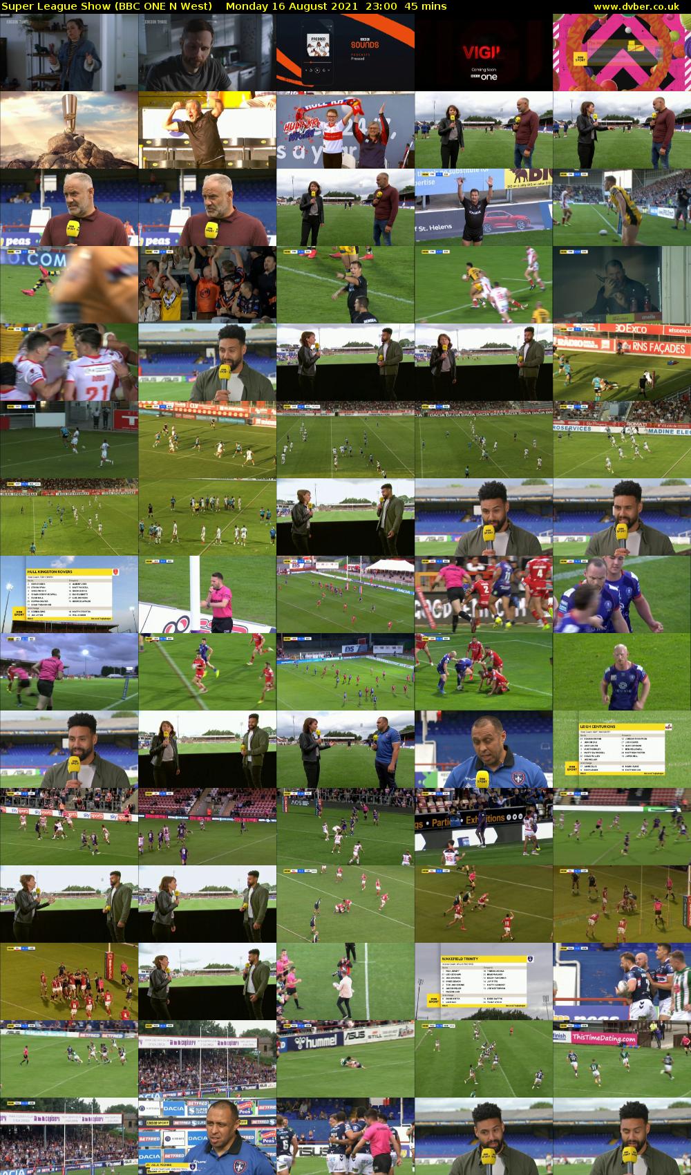 Super League Show (BBC ONE N West) Monday 16 August 2021 23:00 - 23:45