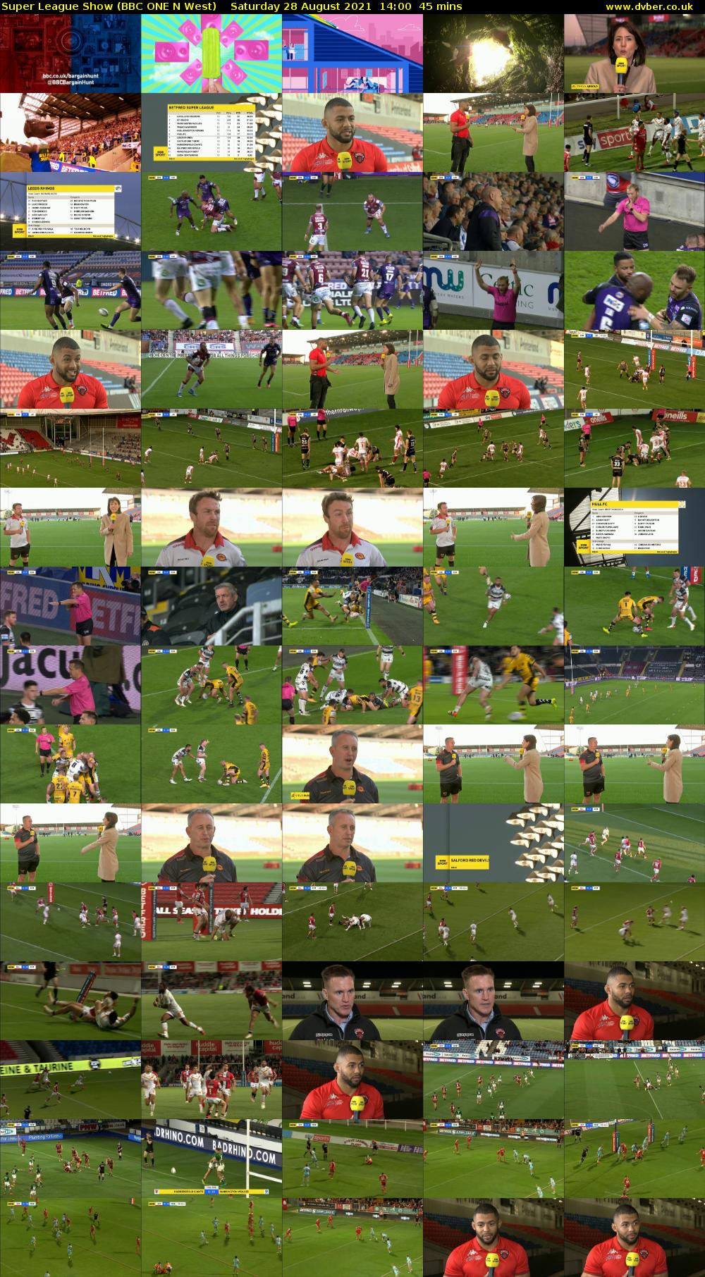 Super League Show (BBC ONE N West) Saturday 28 August 2021 14:00 - 14:45