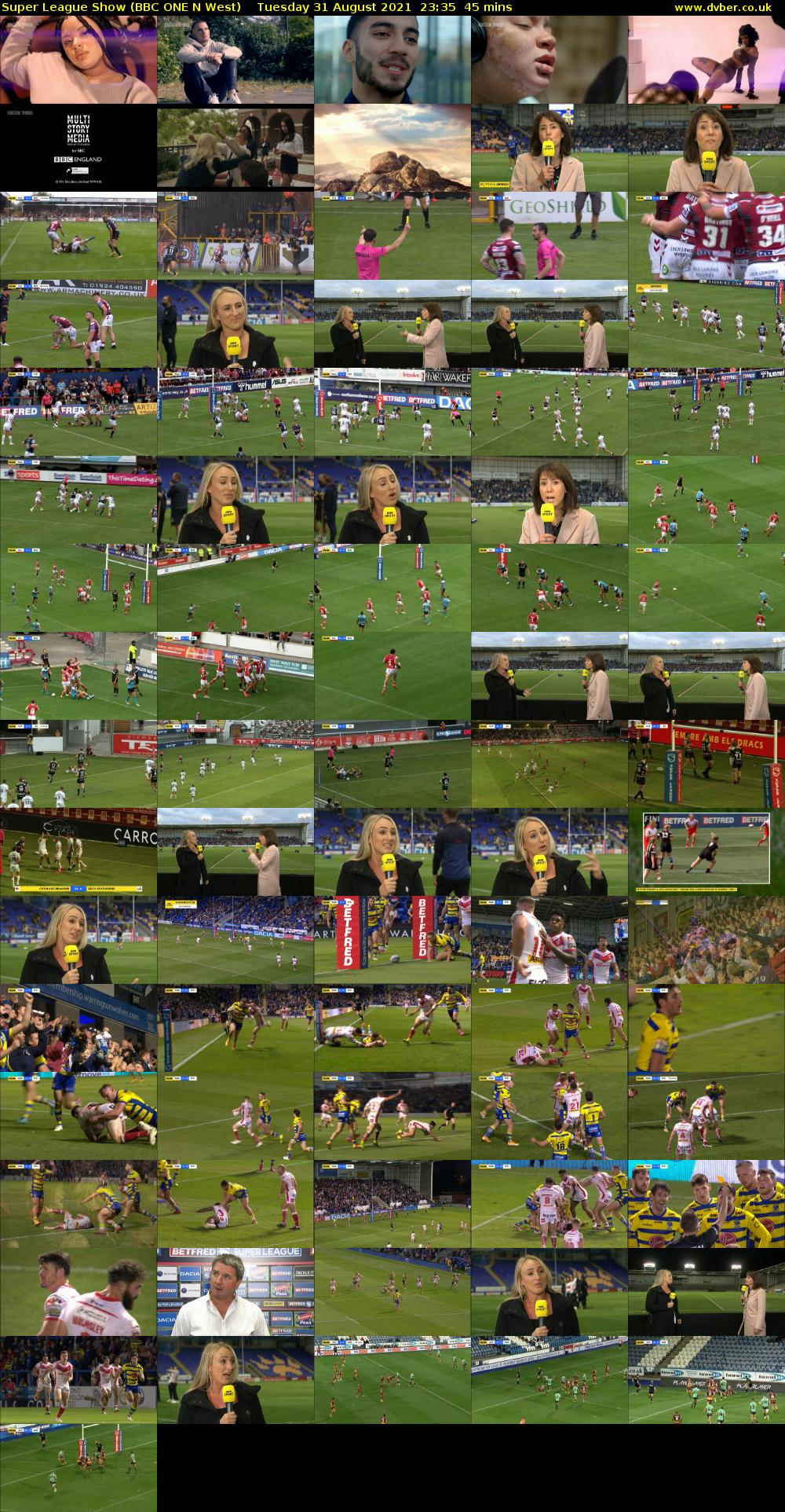 Super League Show (BBC ONE N West) Tuesday 31 August 2021 23:35 - 00:20