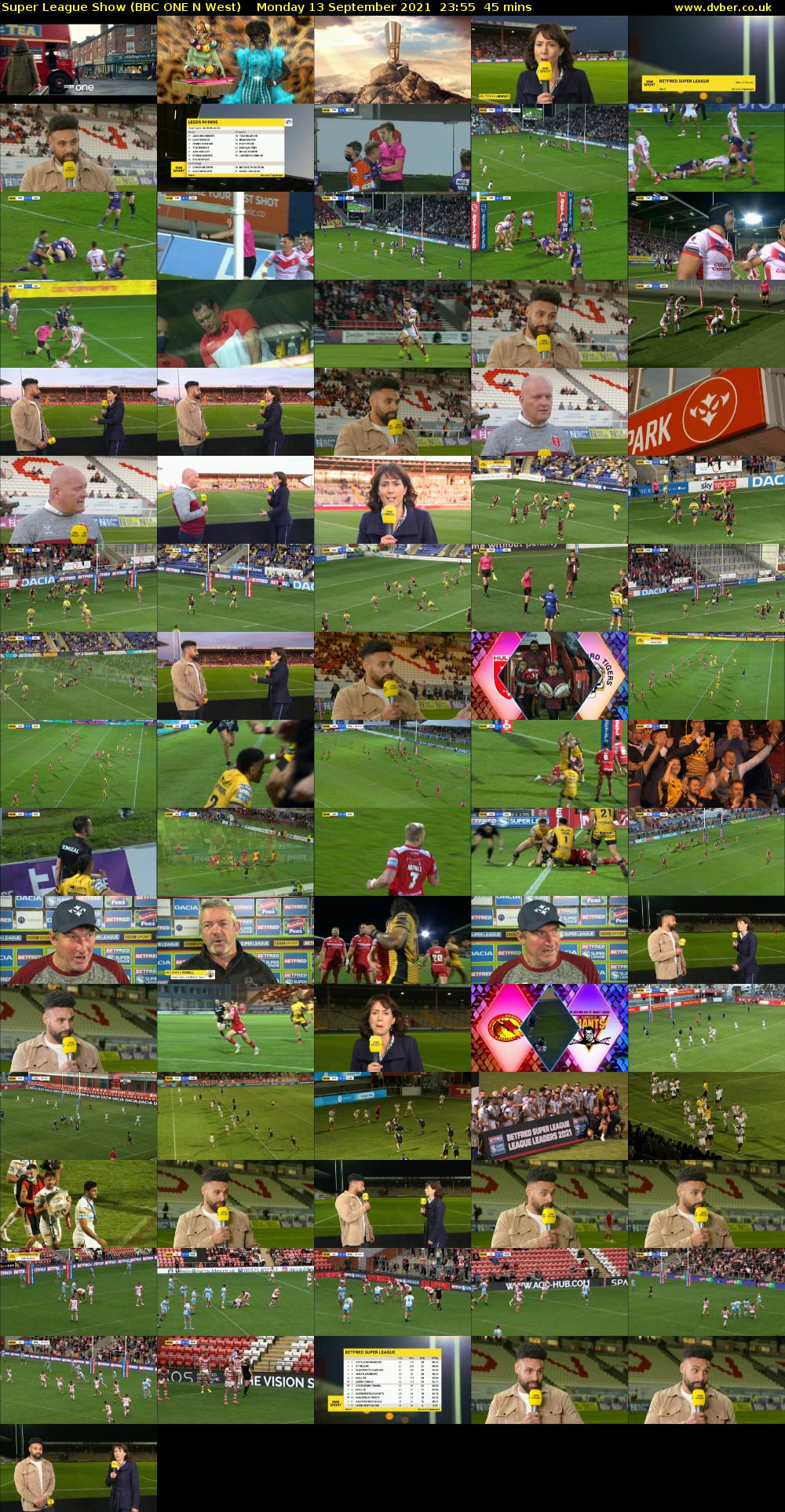 Super League Show (BBC ONE N West) Monday 13 September 2021 23:55 - 00:40
