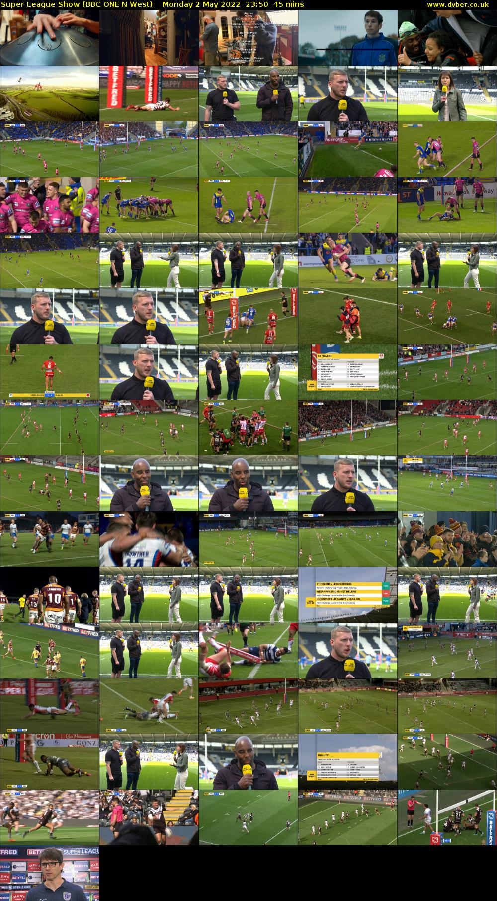 Super League Show (BBC ONE N West) Monday 2 May 2022 23:50 - 00:35