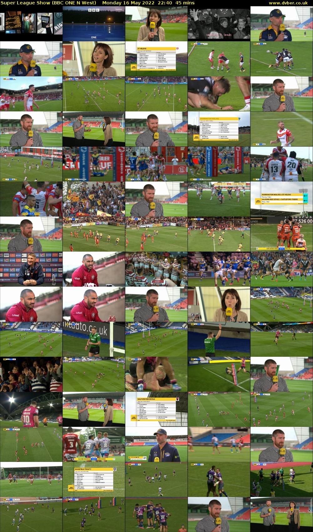 Super League Show (BBC ONE N West) Monday 16 May 2022 22:40 - 23:25