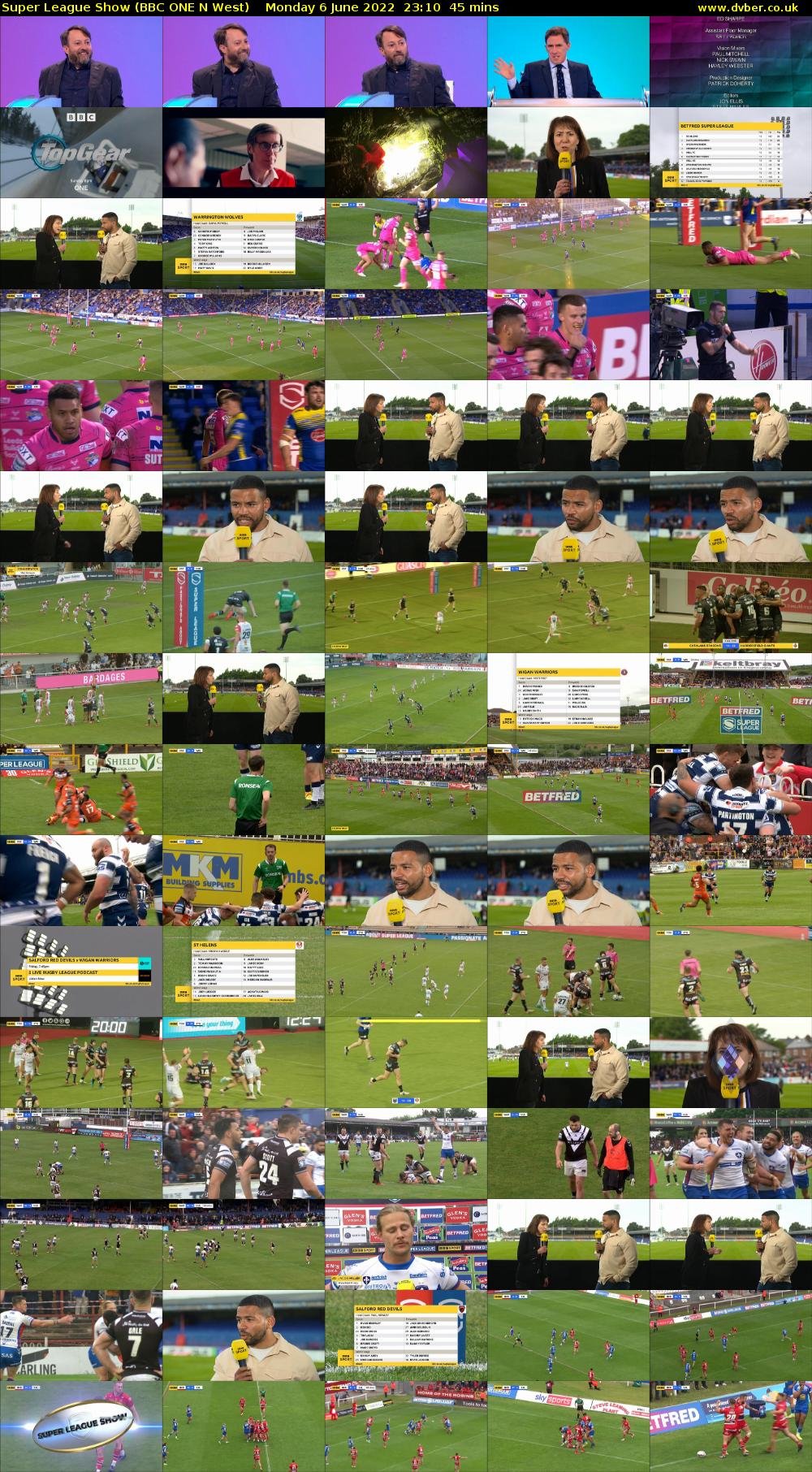 Super League Show (BBC ONE N West) Monday 6 June 2022 23:10 - 23:55