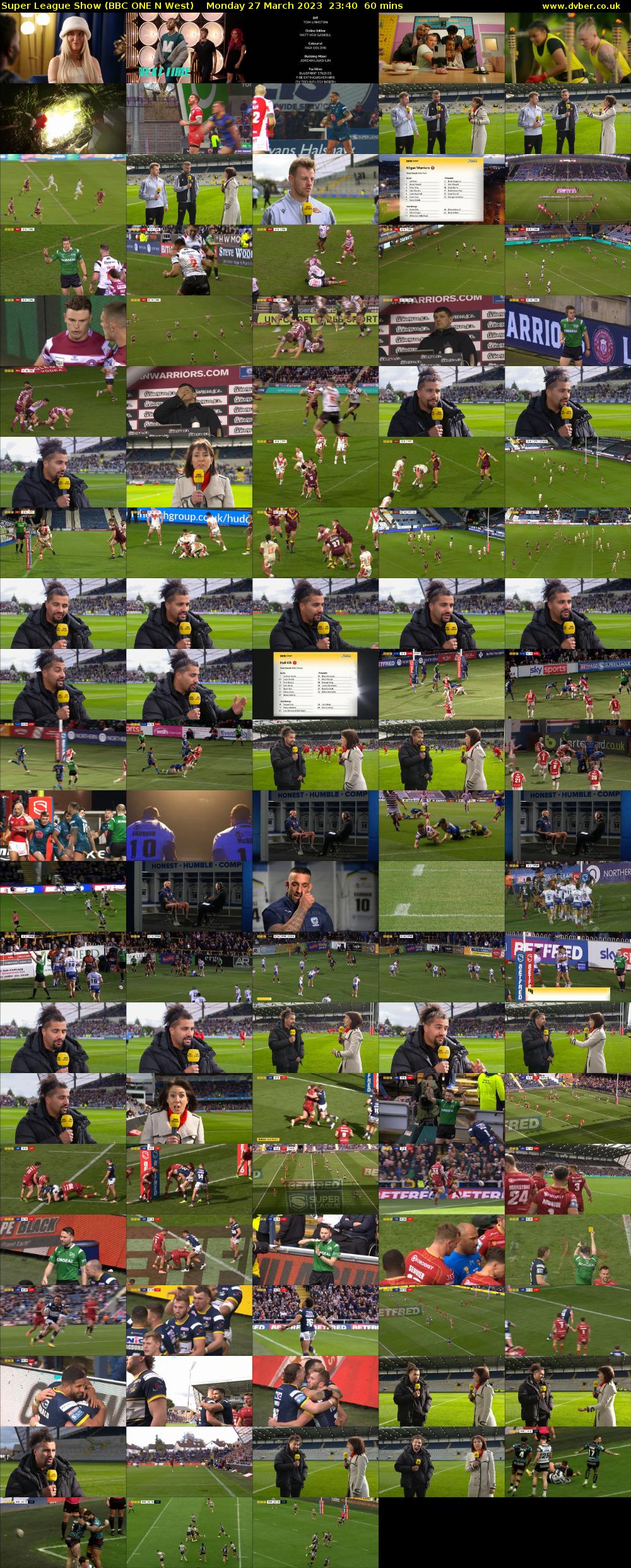 Super League Show (BBC ONE N West) Monday 27 March 2023 23:40 - 00:40