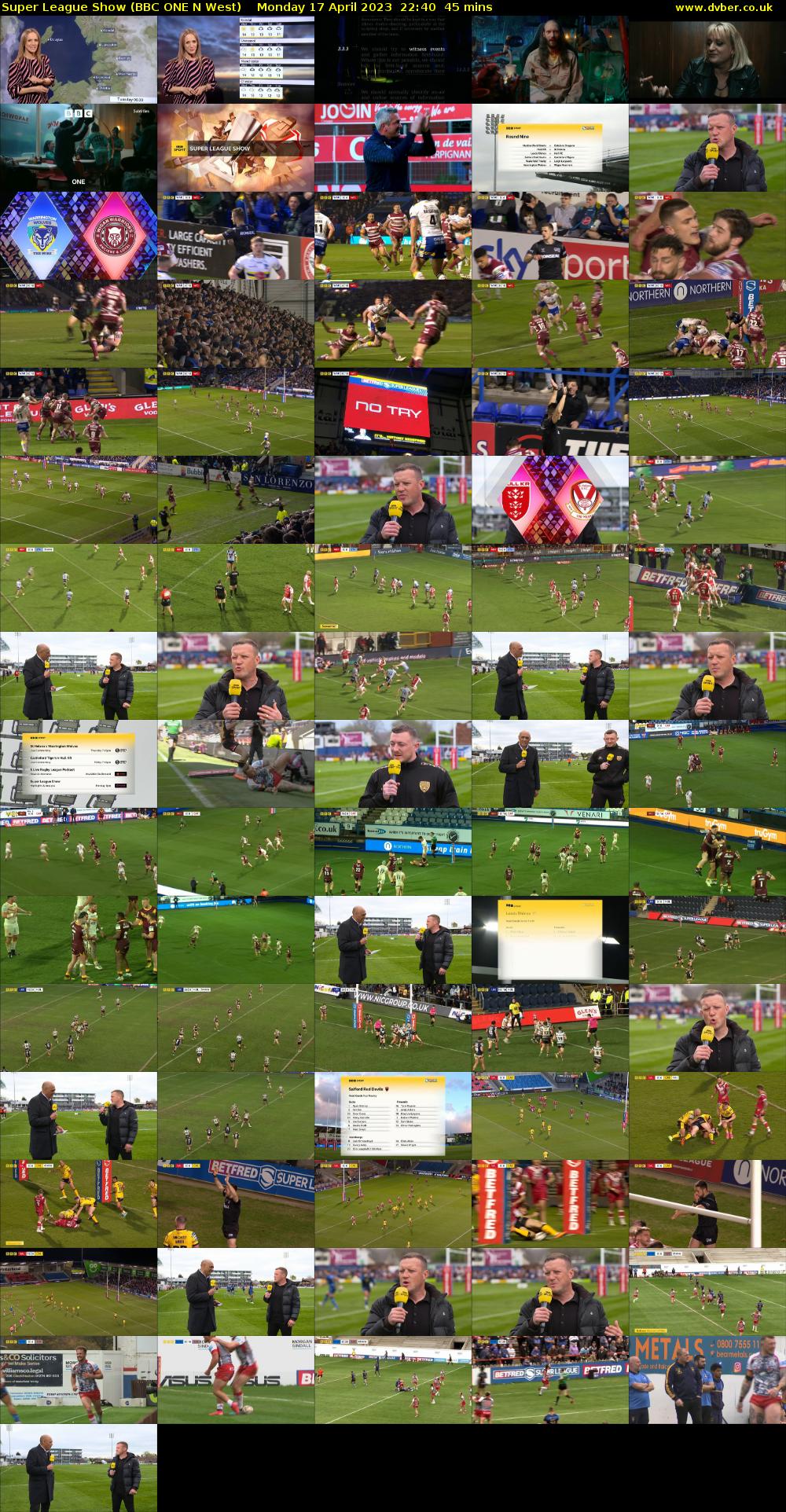 Super League Show (BBC ONE N West) Monday 17 April 2023 22:40 - 23:25