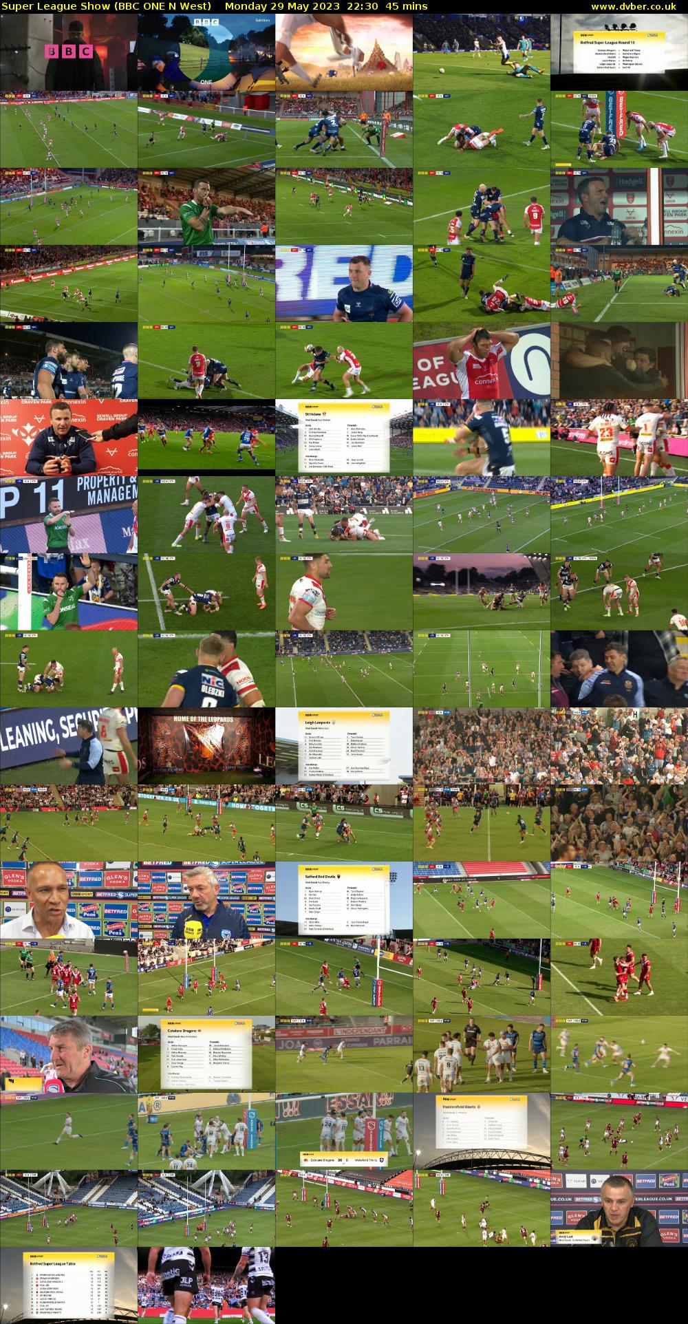 Super League Show (BBC ONE N West) Monday 29 May 2023 22:30 - 23:15
