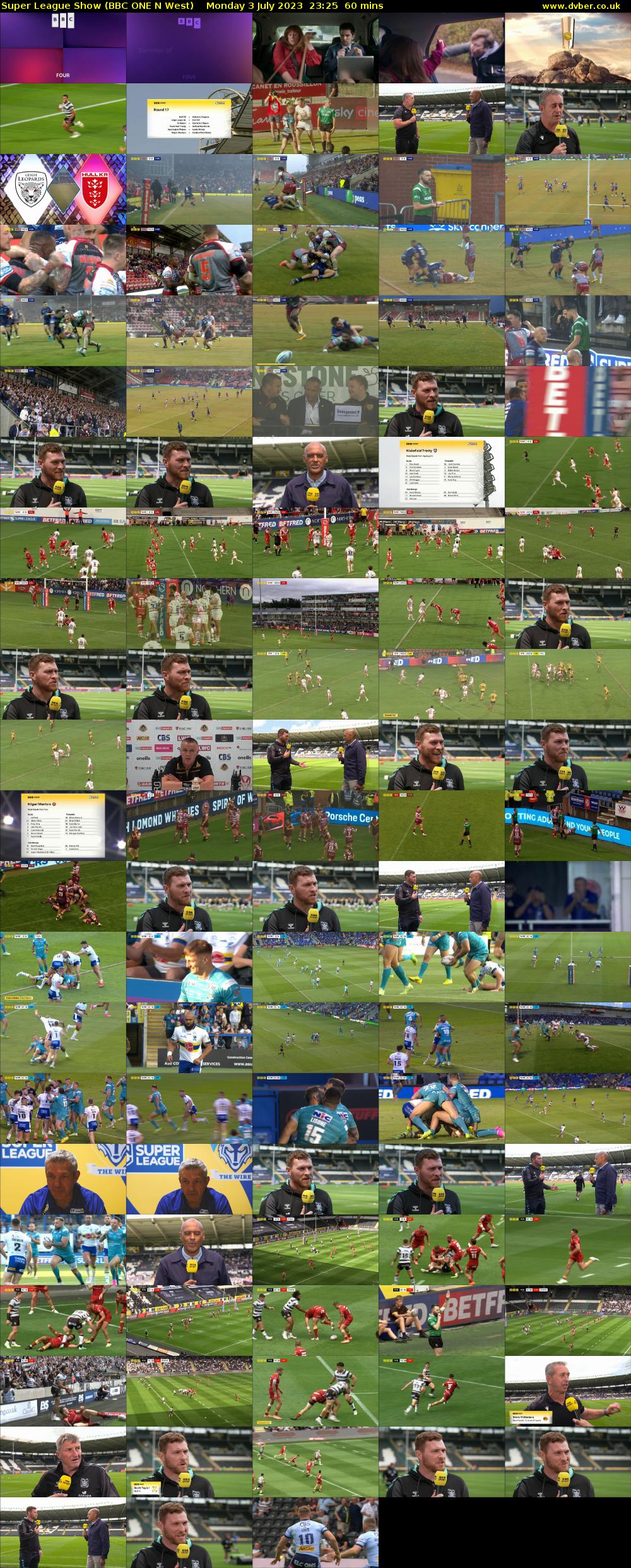 Super League Show (BBC ONE N West) Monday 3 July 2023 23:25 - 00:25