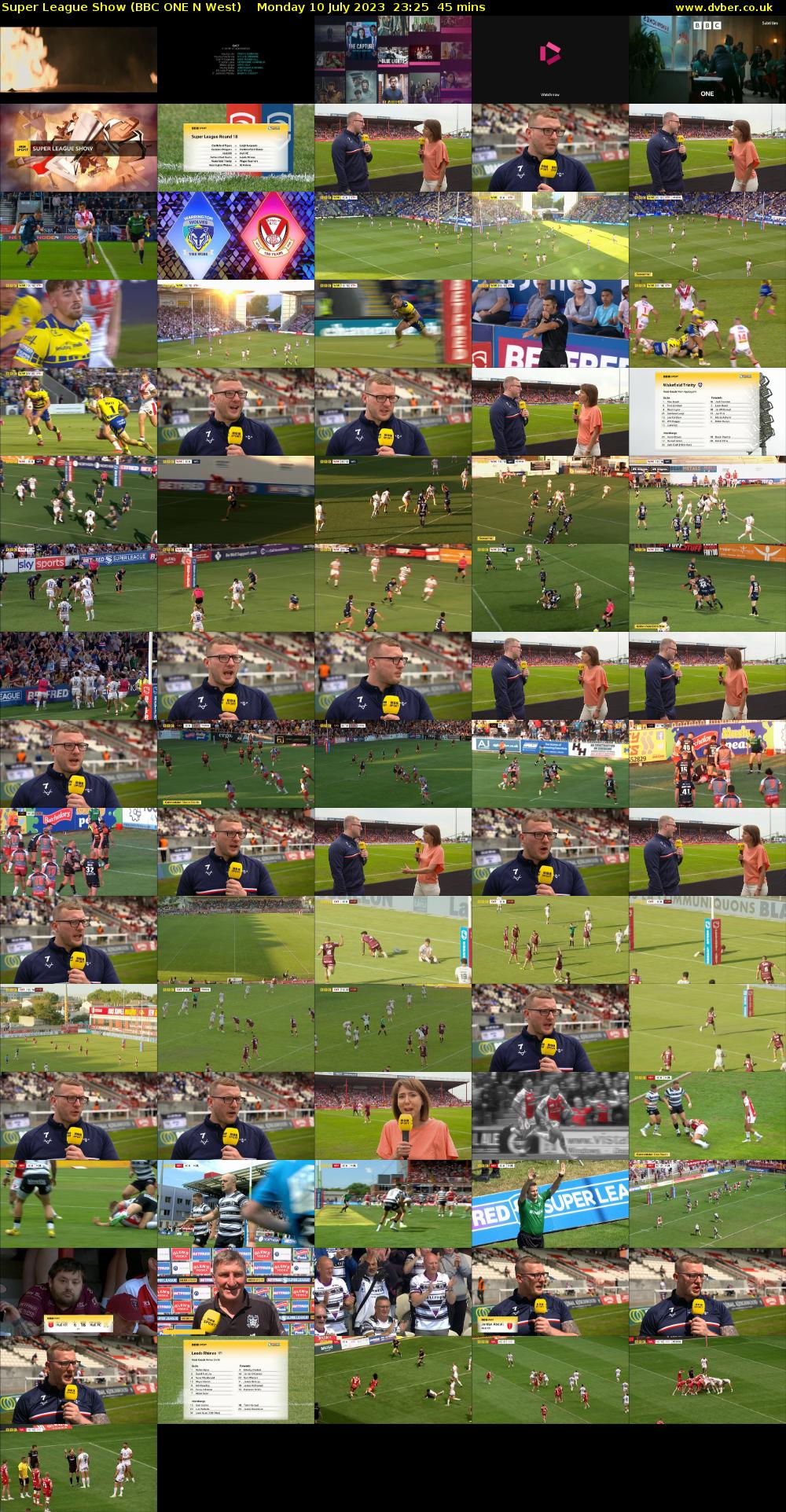 Super League Show (BBC ONE N West) Monday 10 July 2023 23:25 - 00:10